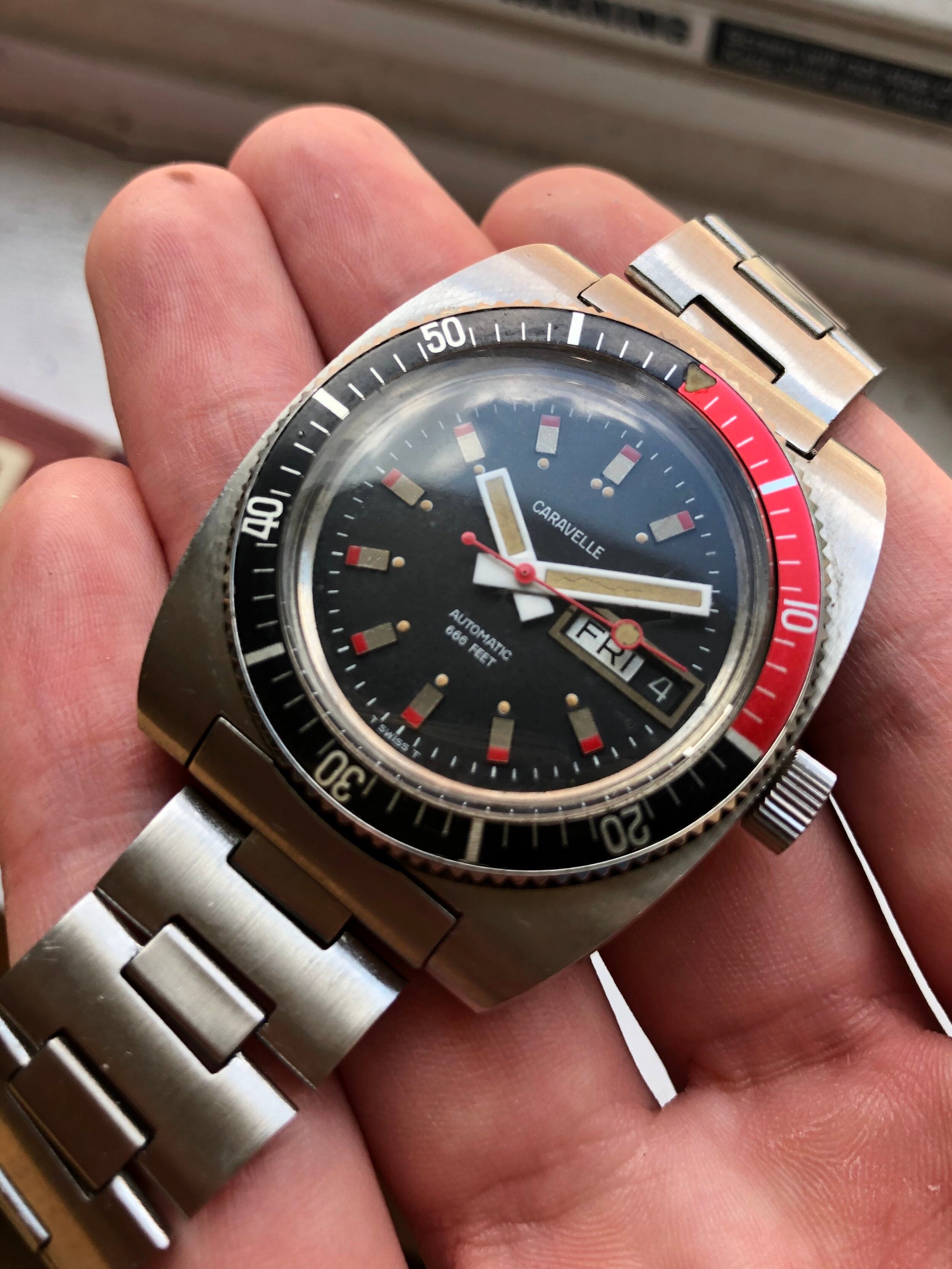 Caravelle Devil Diver — "Coke" Bezel