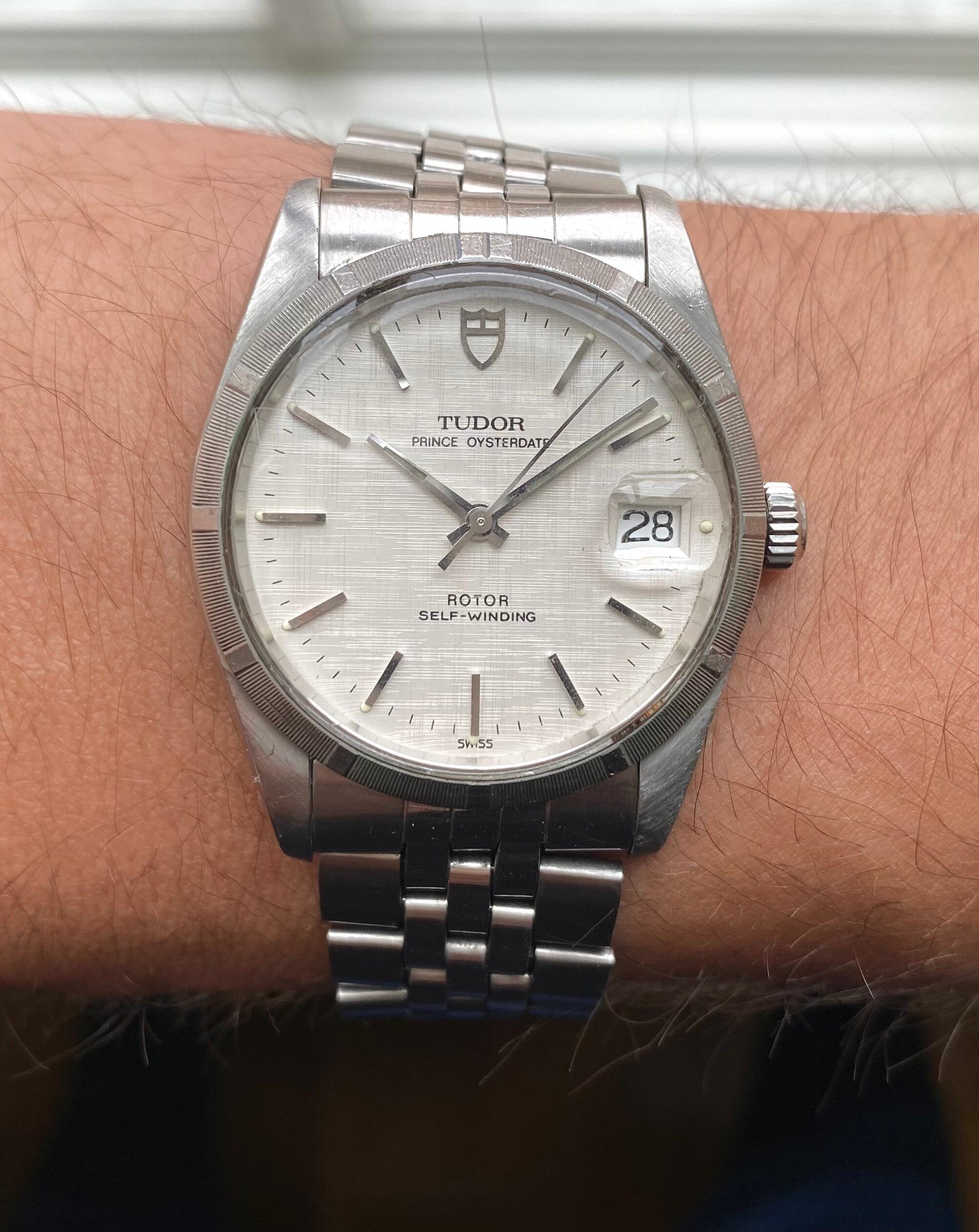 Tudor Prince Oysterdate — Linen Dial with Papers