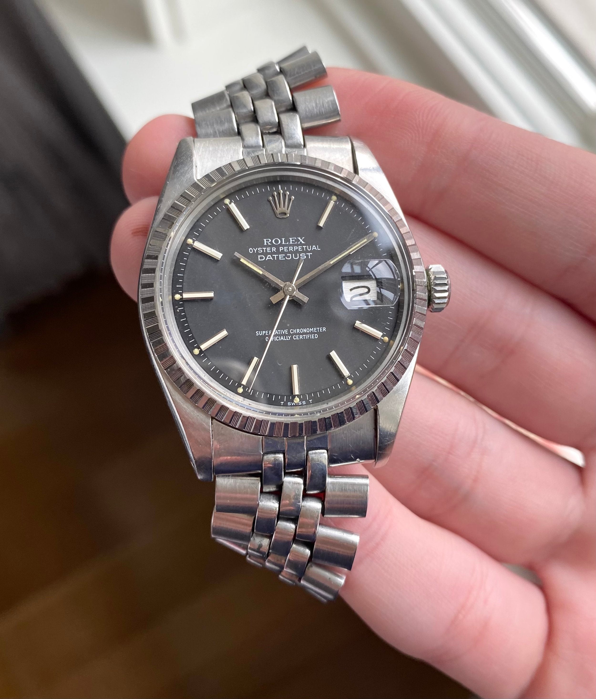 Rolex Datejust ref. 1601 — Black Dial