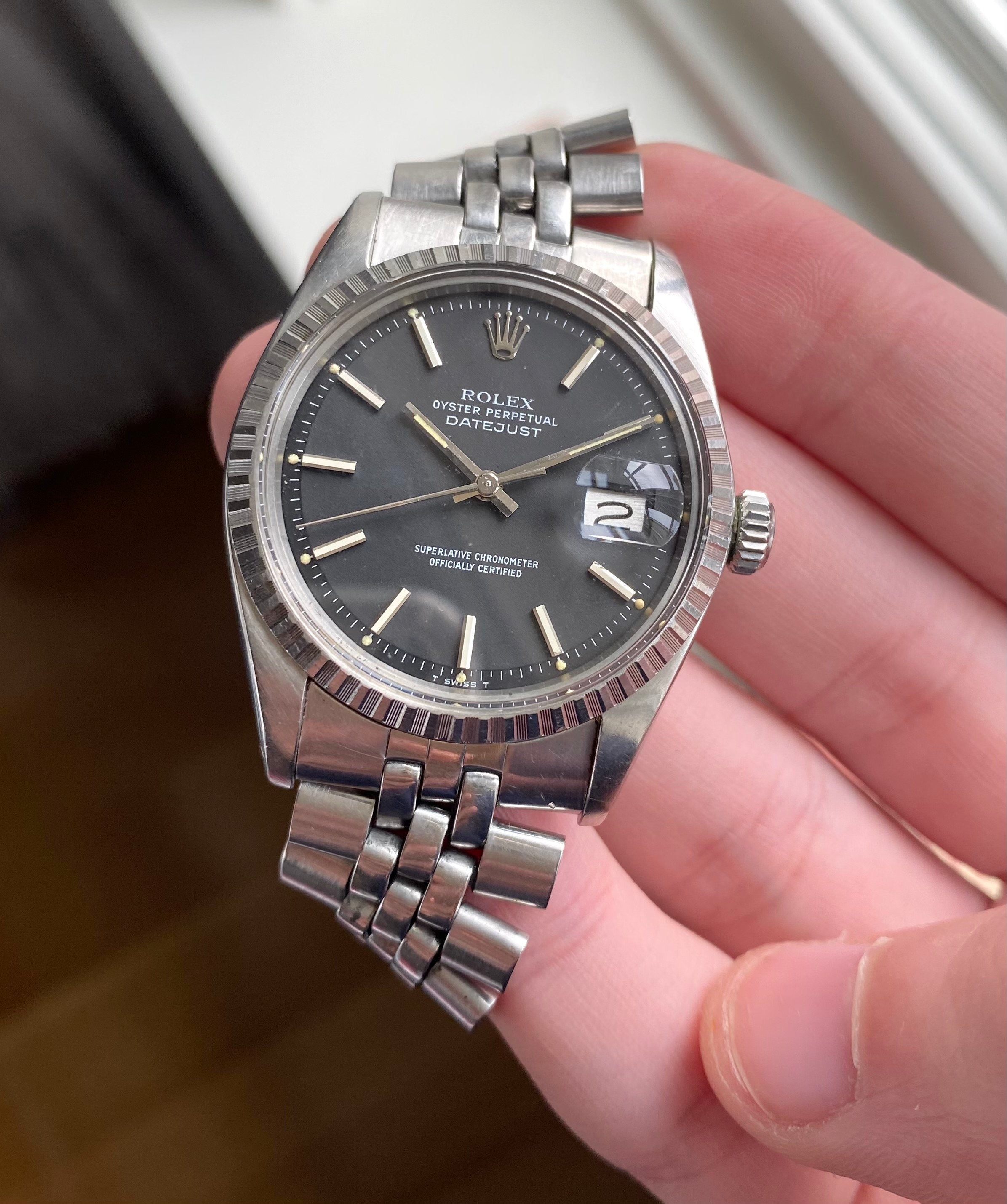 Rolex Datejust ref. 1601 — Black Dial