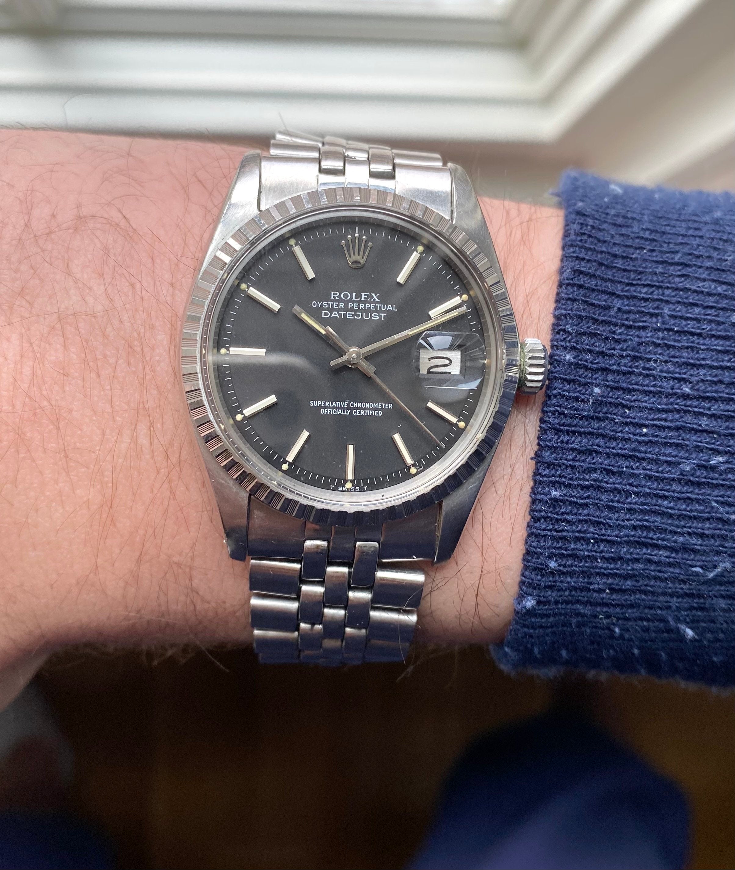 Rolex Datejust ref. 1601 — Black Dial