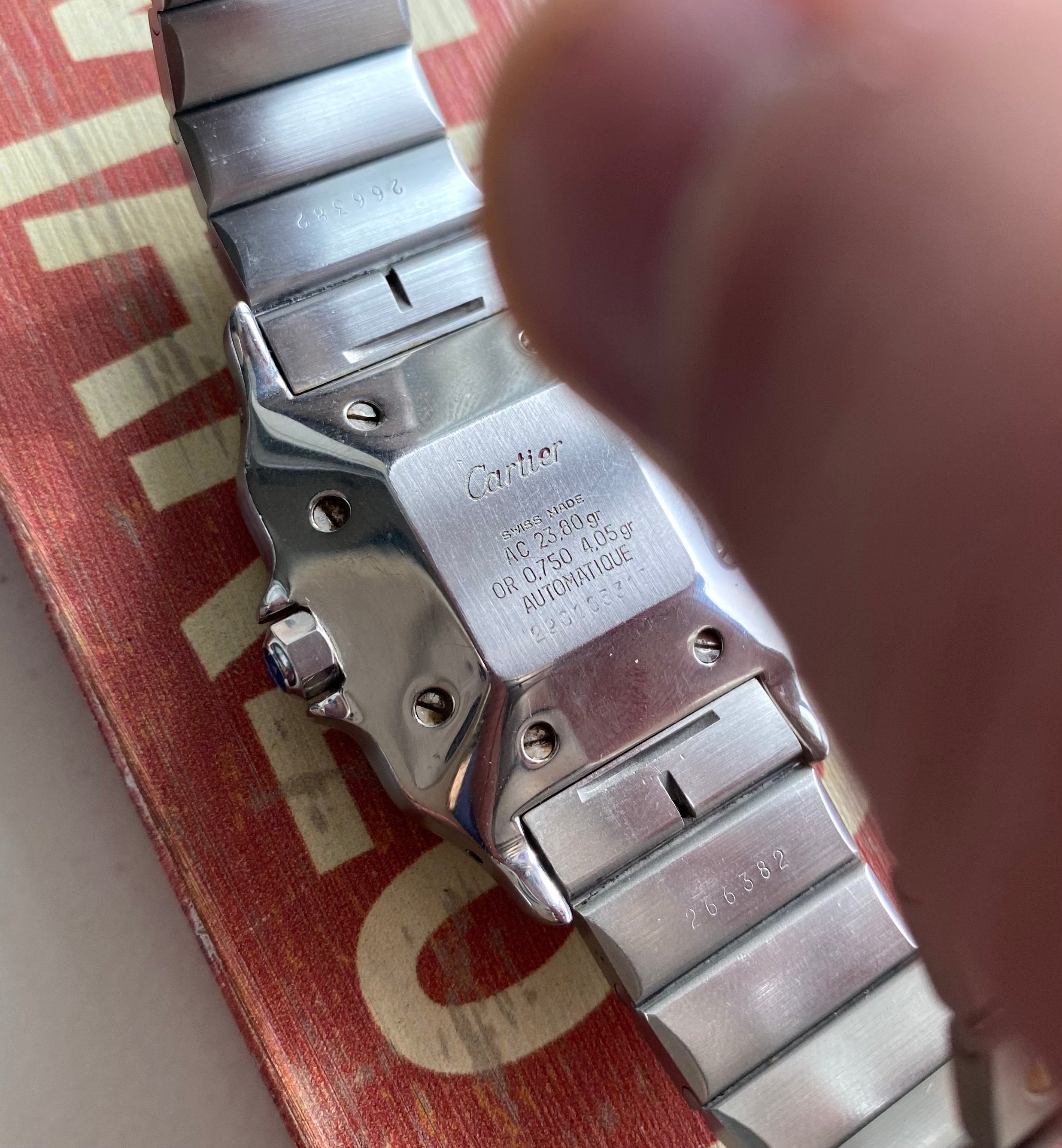 Cartier Santos — Two-tone Automatic White Roman Numeral Dial