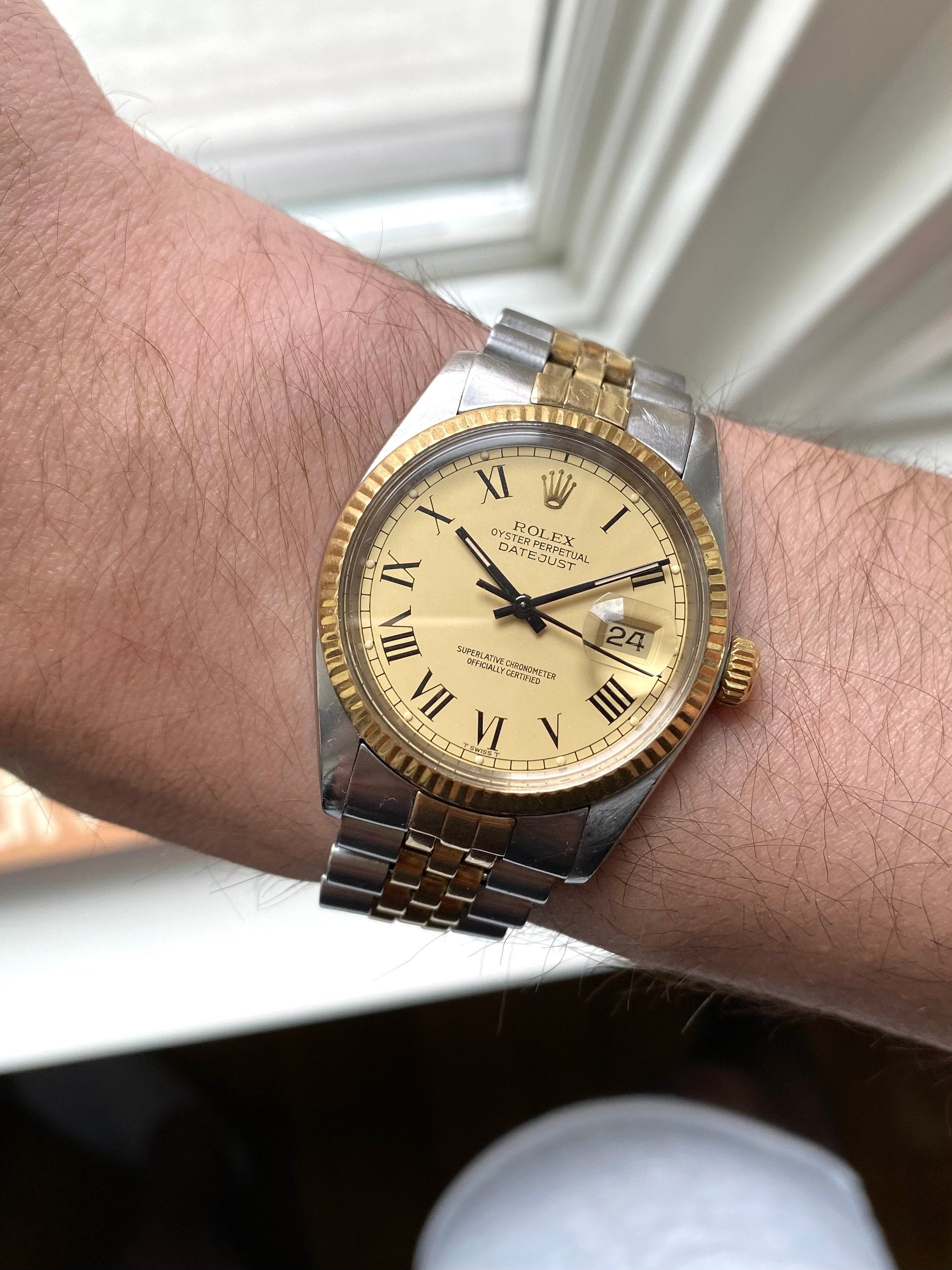 Rolex Datejust 16013 - Champagne Buckley.