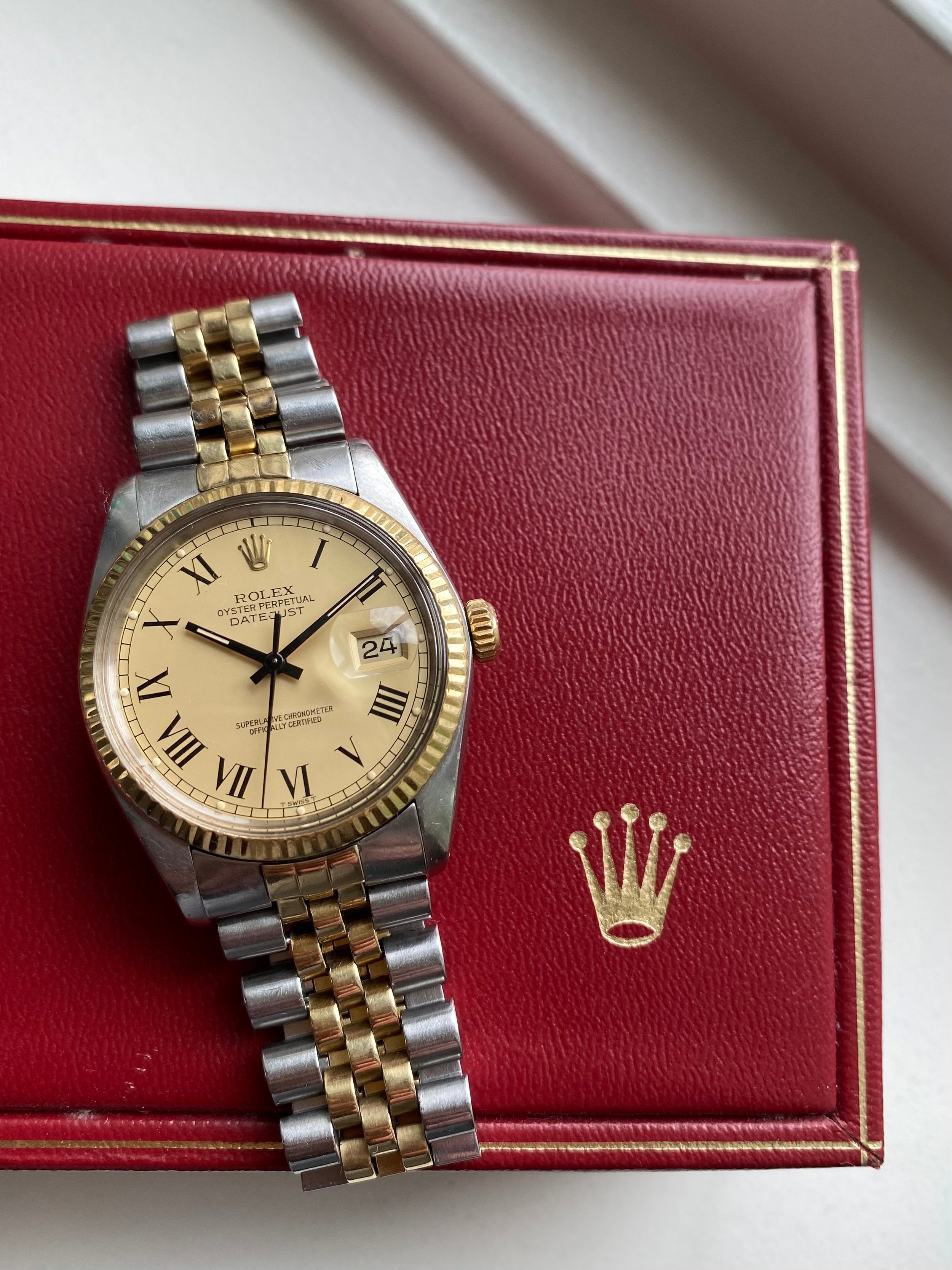 Rolex Datejust 16013 - Champagne Buckley.