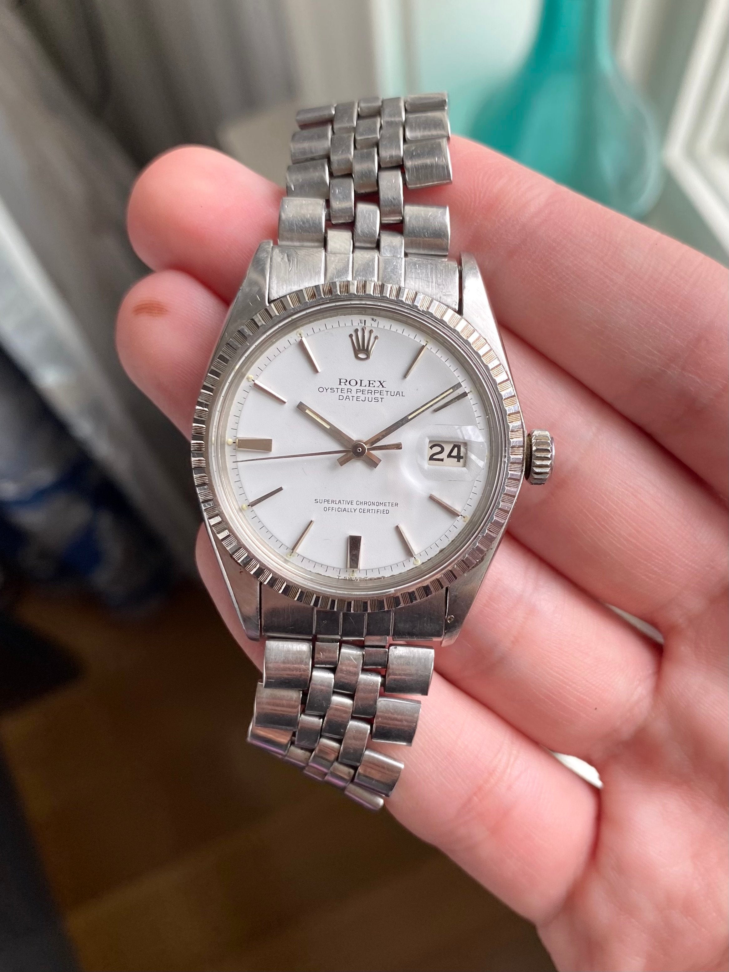 Rolex Datejust 1603 - Matte White.