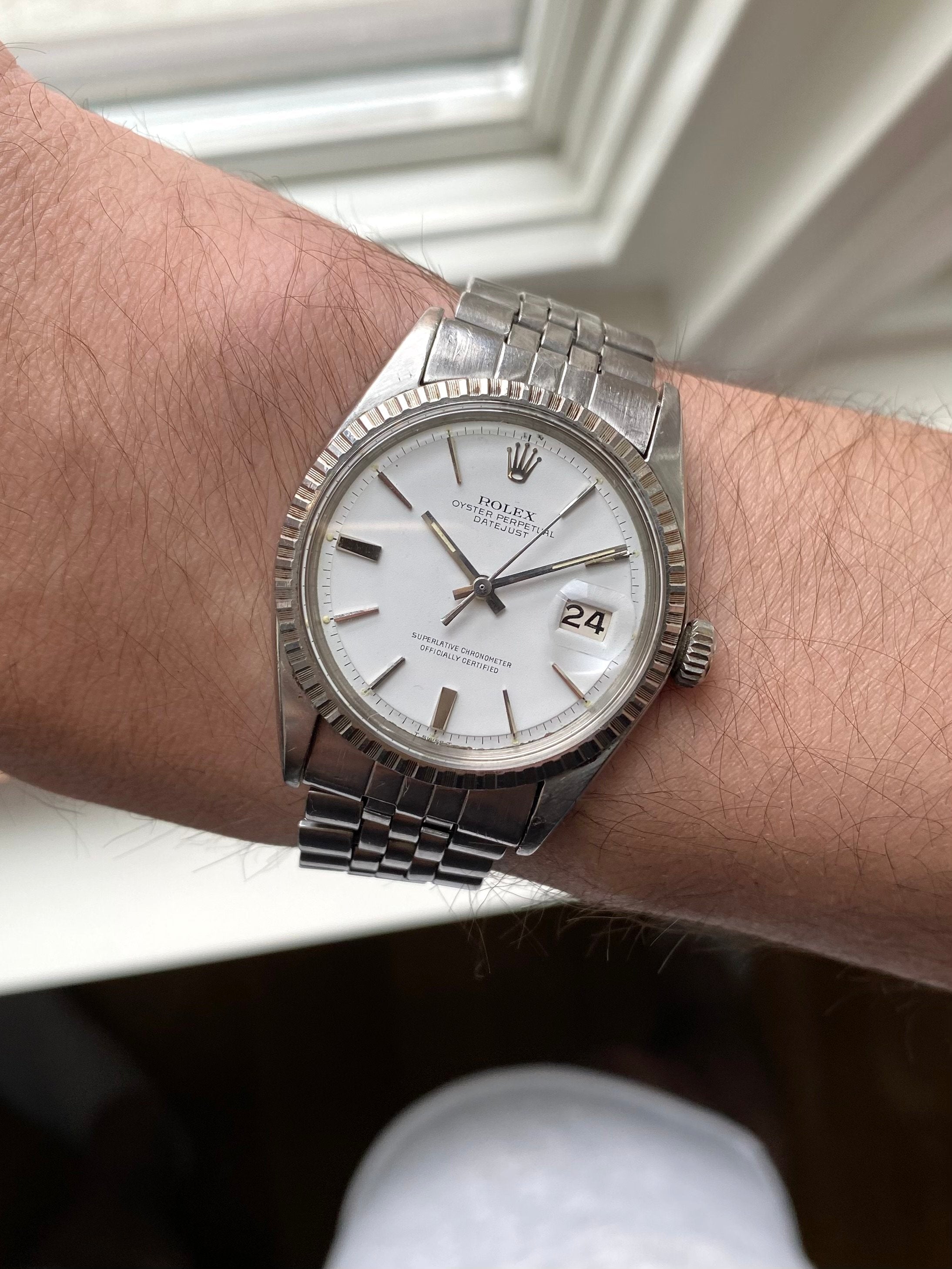 Rolex Datejust 1603 - Matte White.