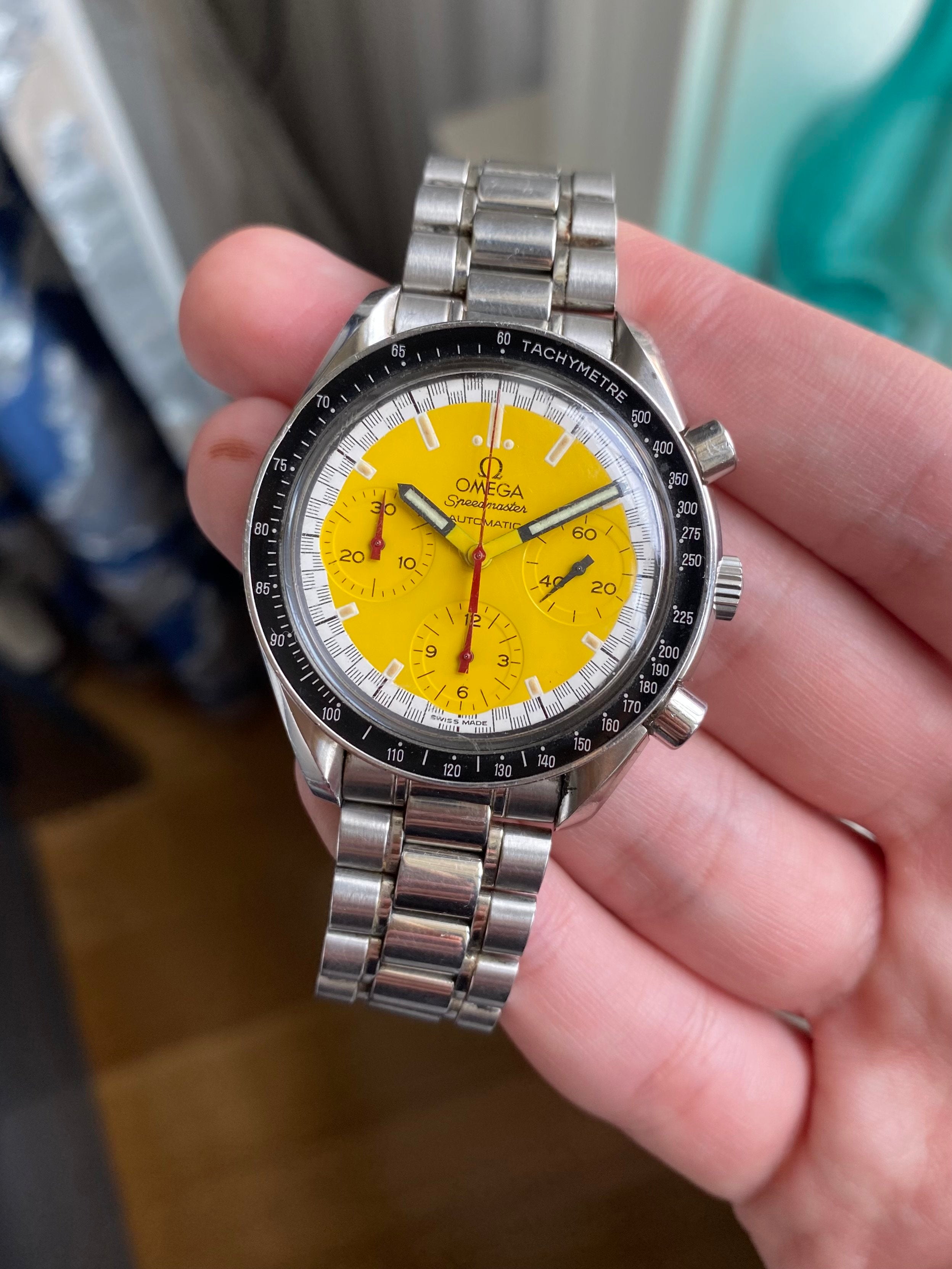 Omega Speedmaster Schumacher - Yellow.