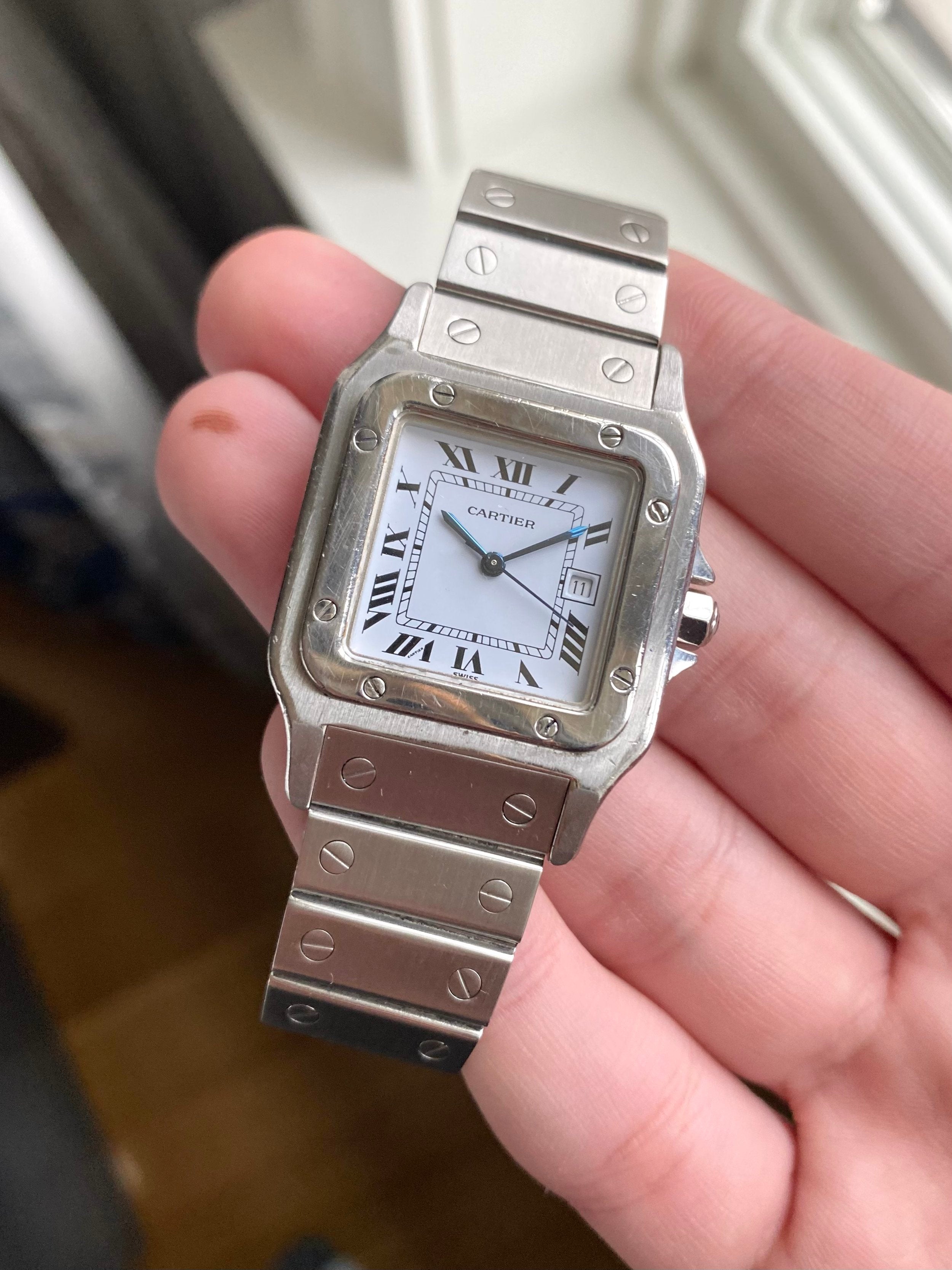 Cartier Santos 2960 - White Roman