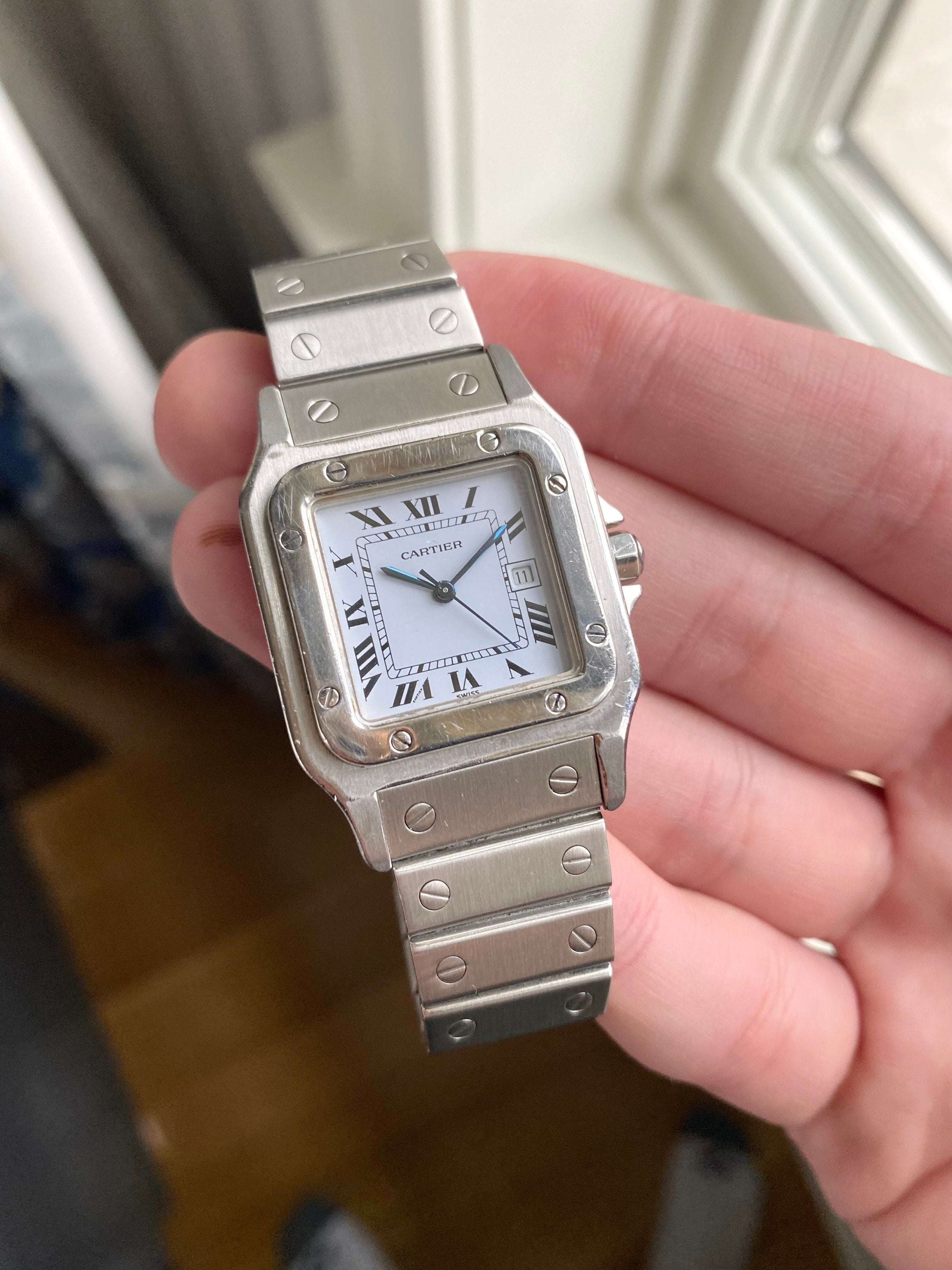 Cartier Santos 2960 - White Roman