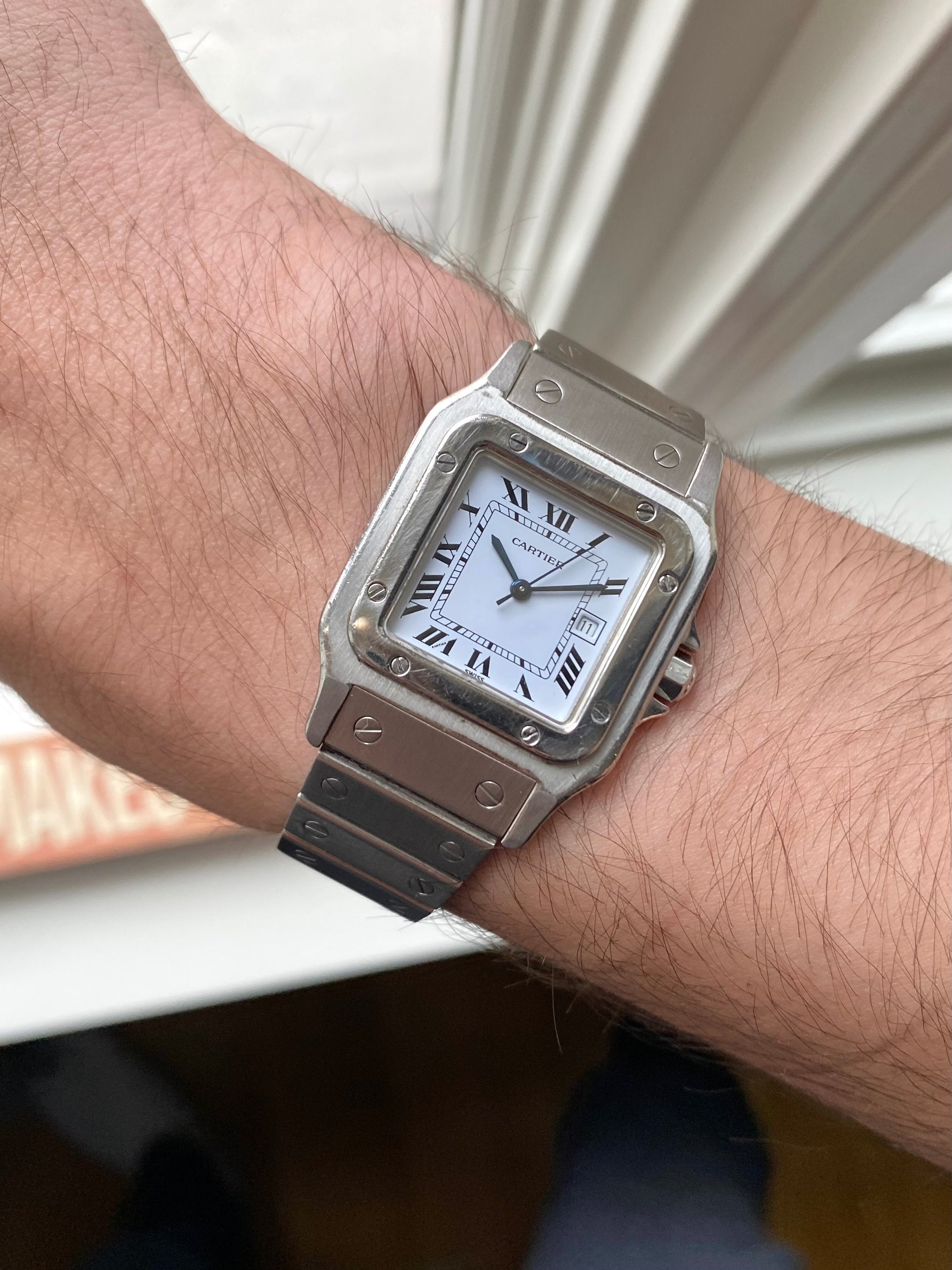 Cartier Santos 2960 - White Roman