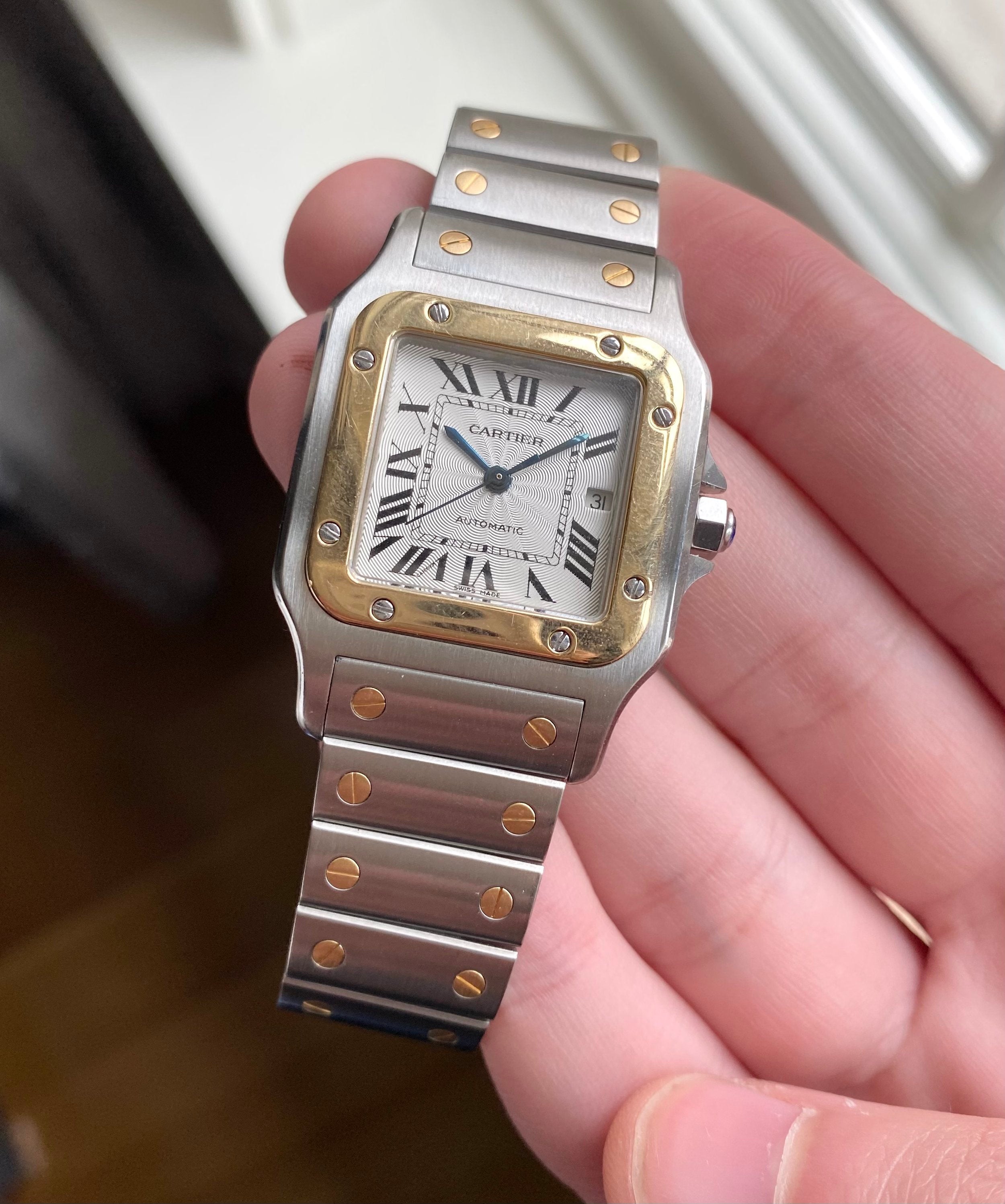 Cartier Santos — Guilloche Dial