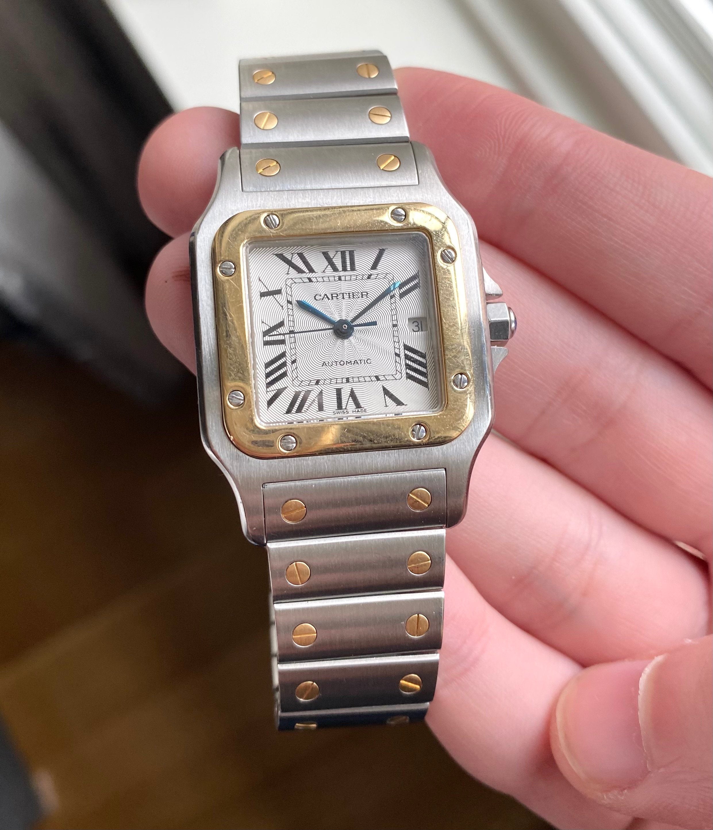 Cartier Santos — Guilloche Dial