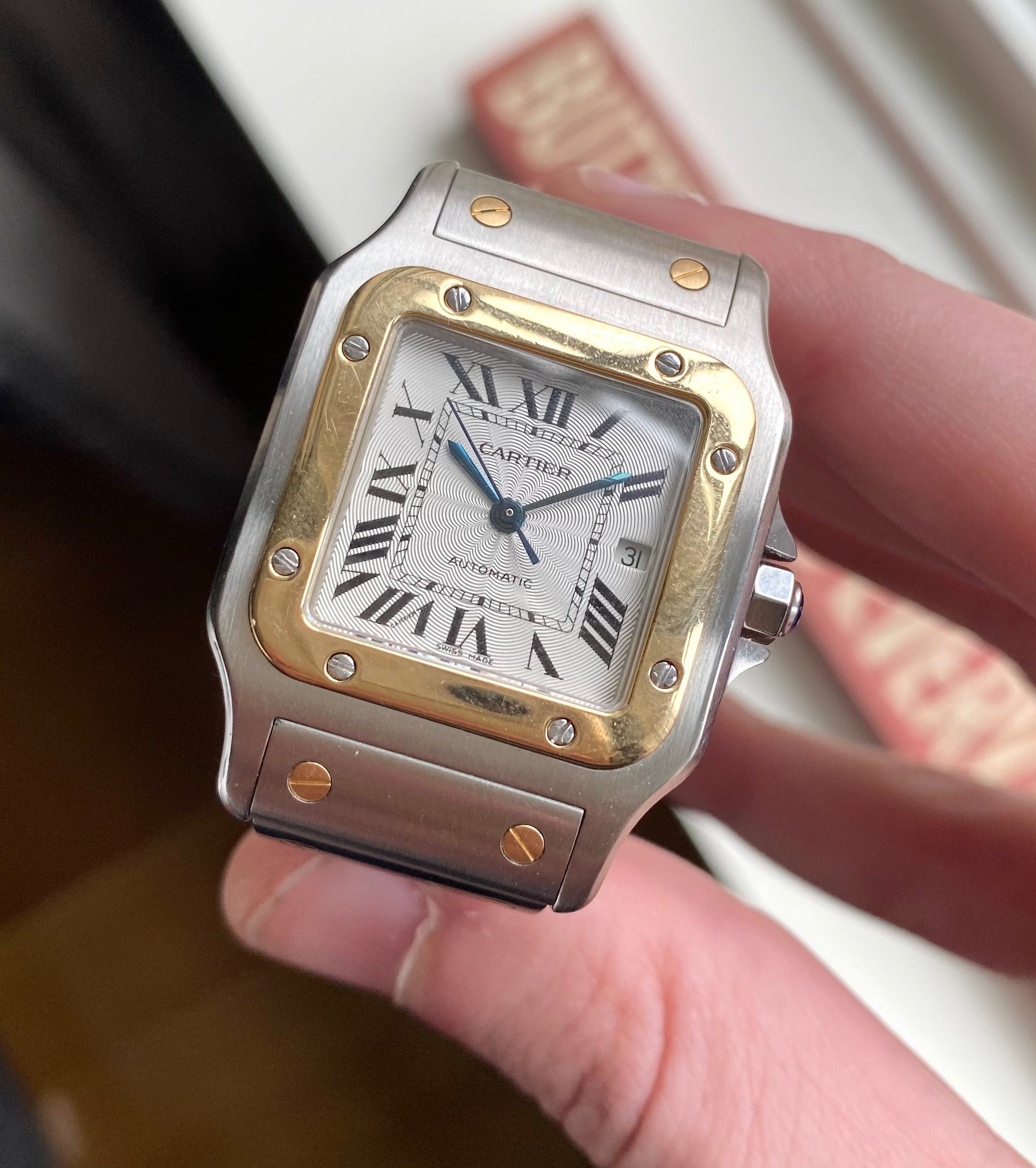 Cartier Santos — Guilloche Dial