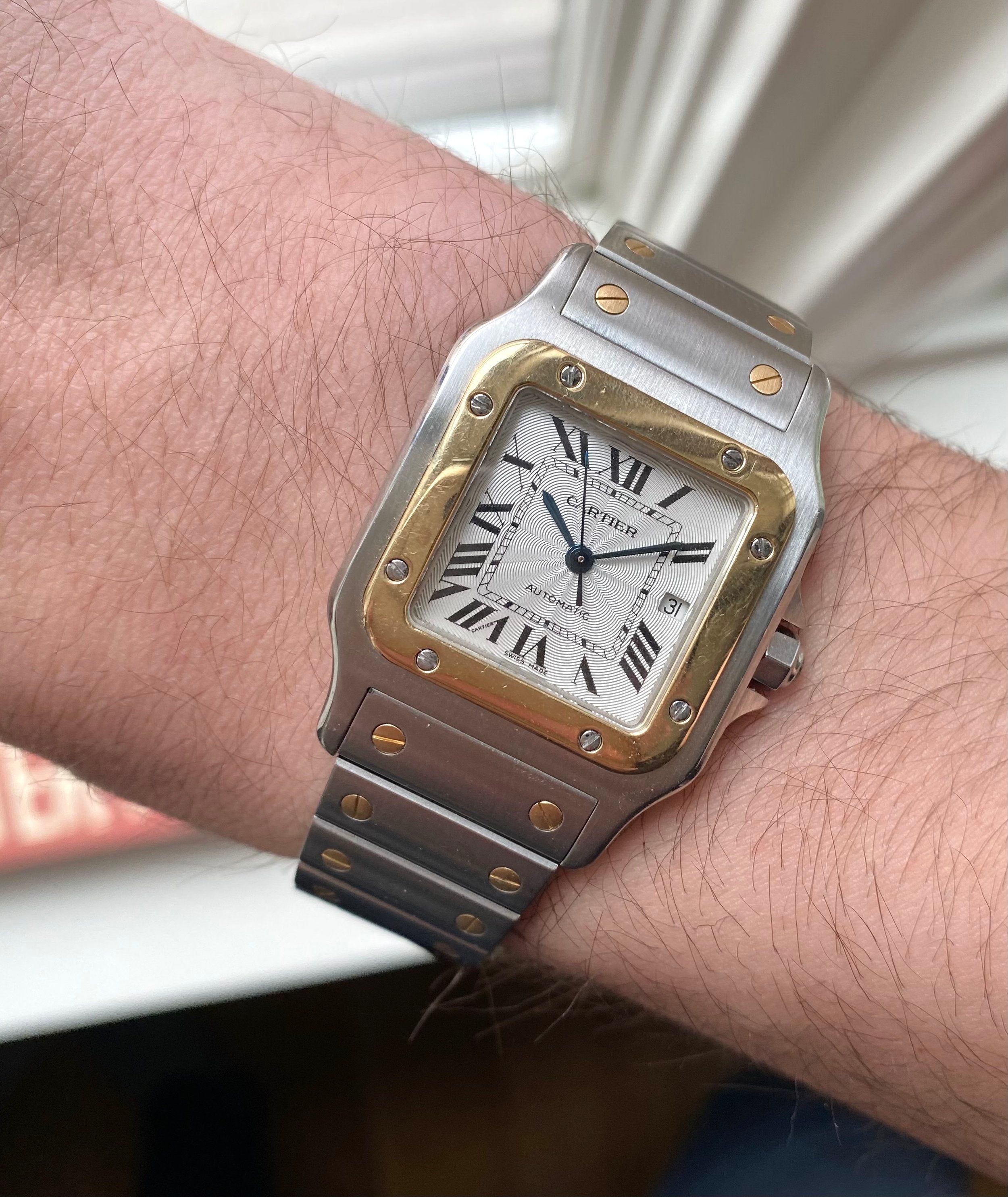 Cartier Santos — Guilloche Dial