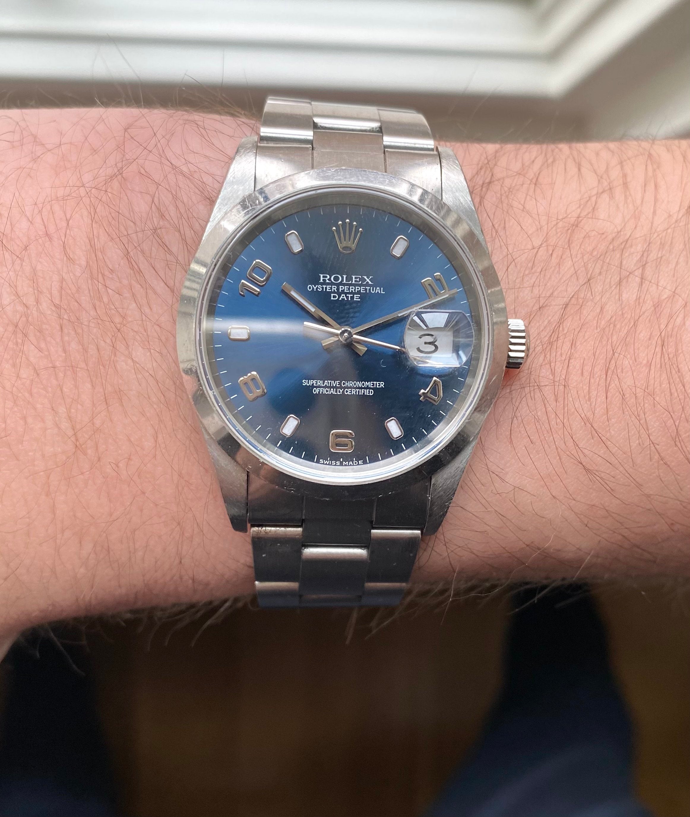 Rolex Oyster Perpetual ref. 15200 — Blue Dial