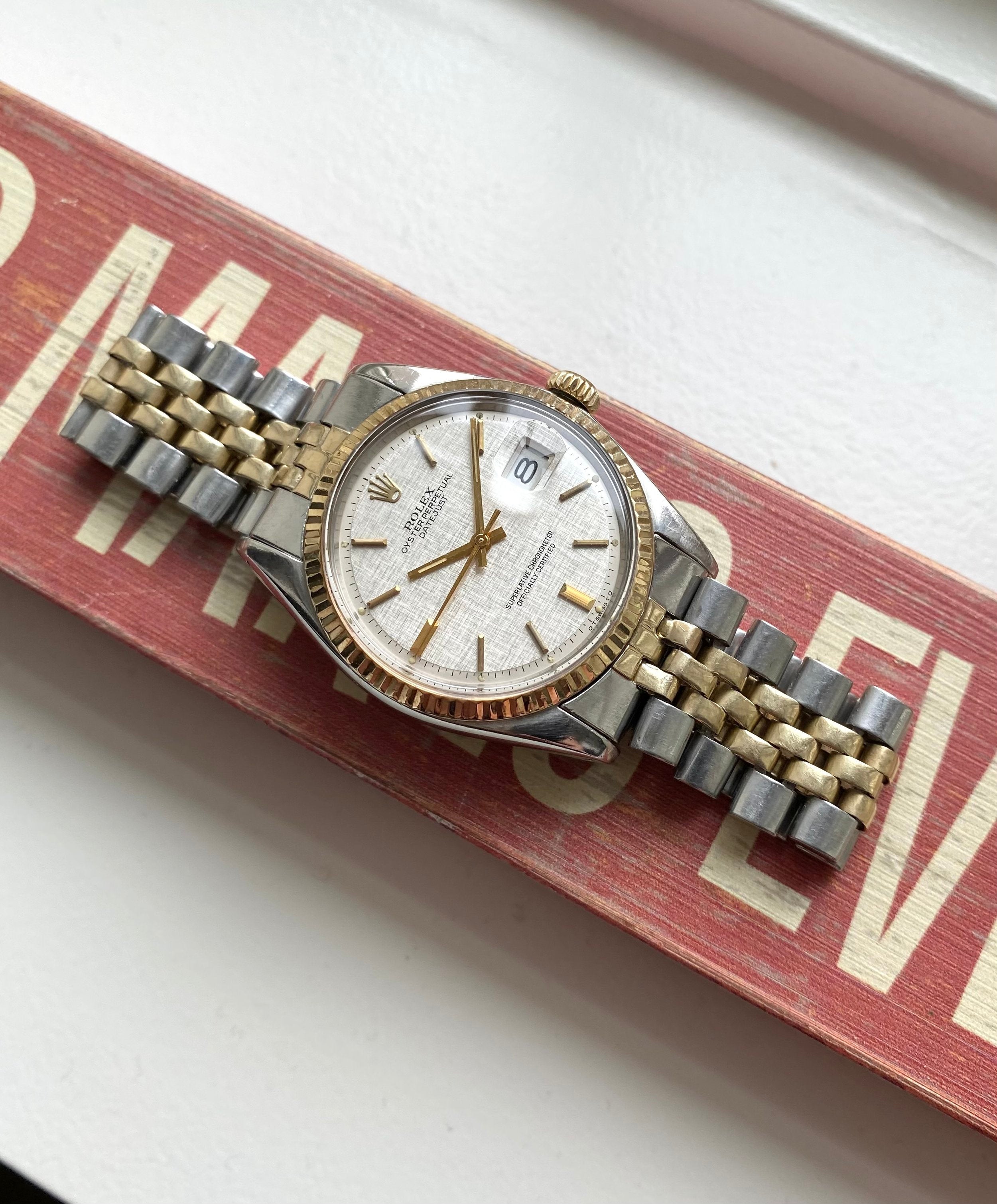 Rolex Datejust ref. 1601 — Linen Sigma Dial