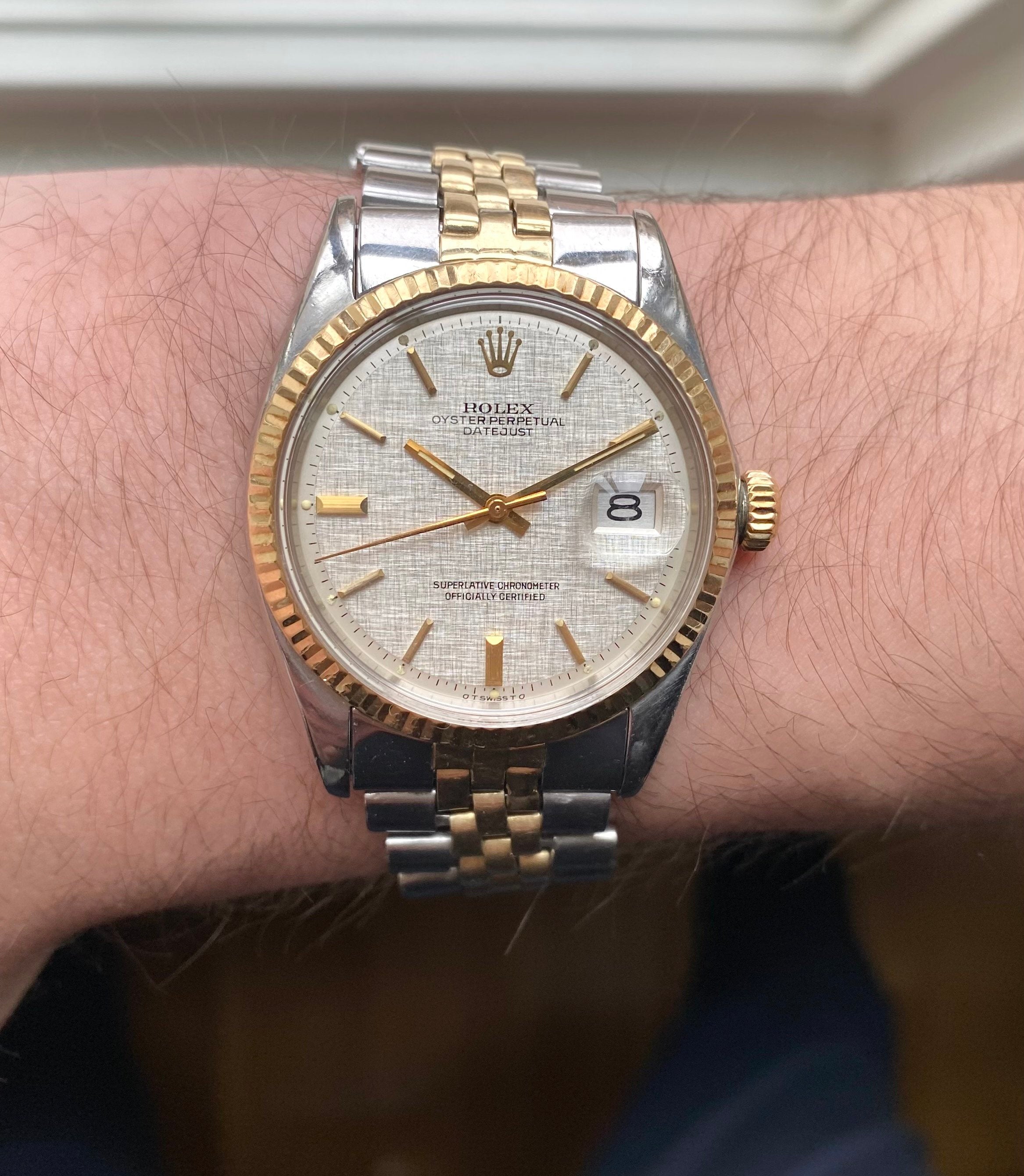 Rolex Datejust ref. 1601 — Linen Sigma Dial