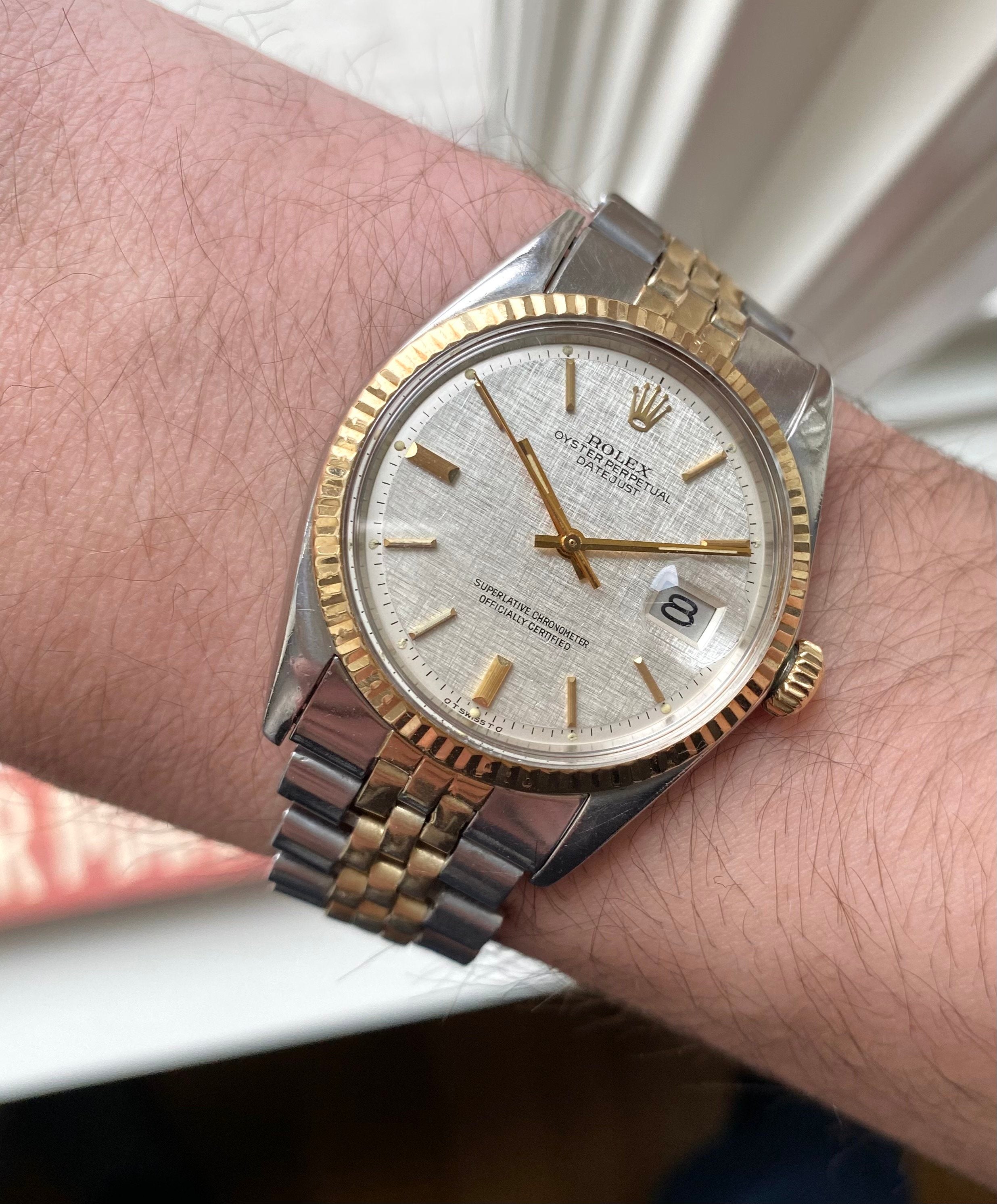 Rolex Datejust ref. 1601 — Linen Sigma Dial