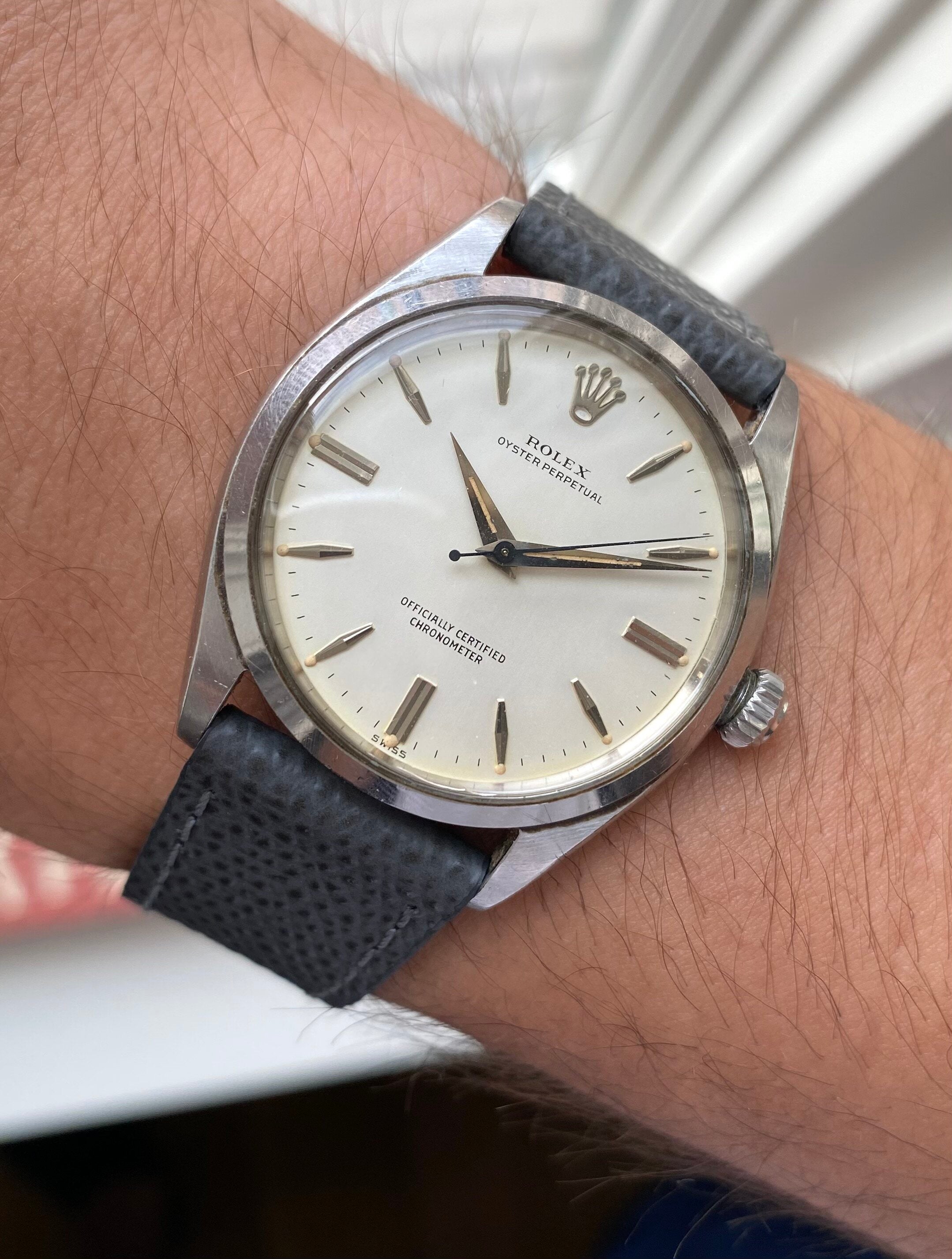 Rolex Oysterperpetual ref. 6564 — Matte White Dial