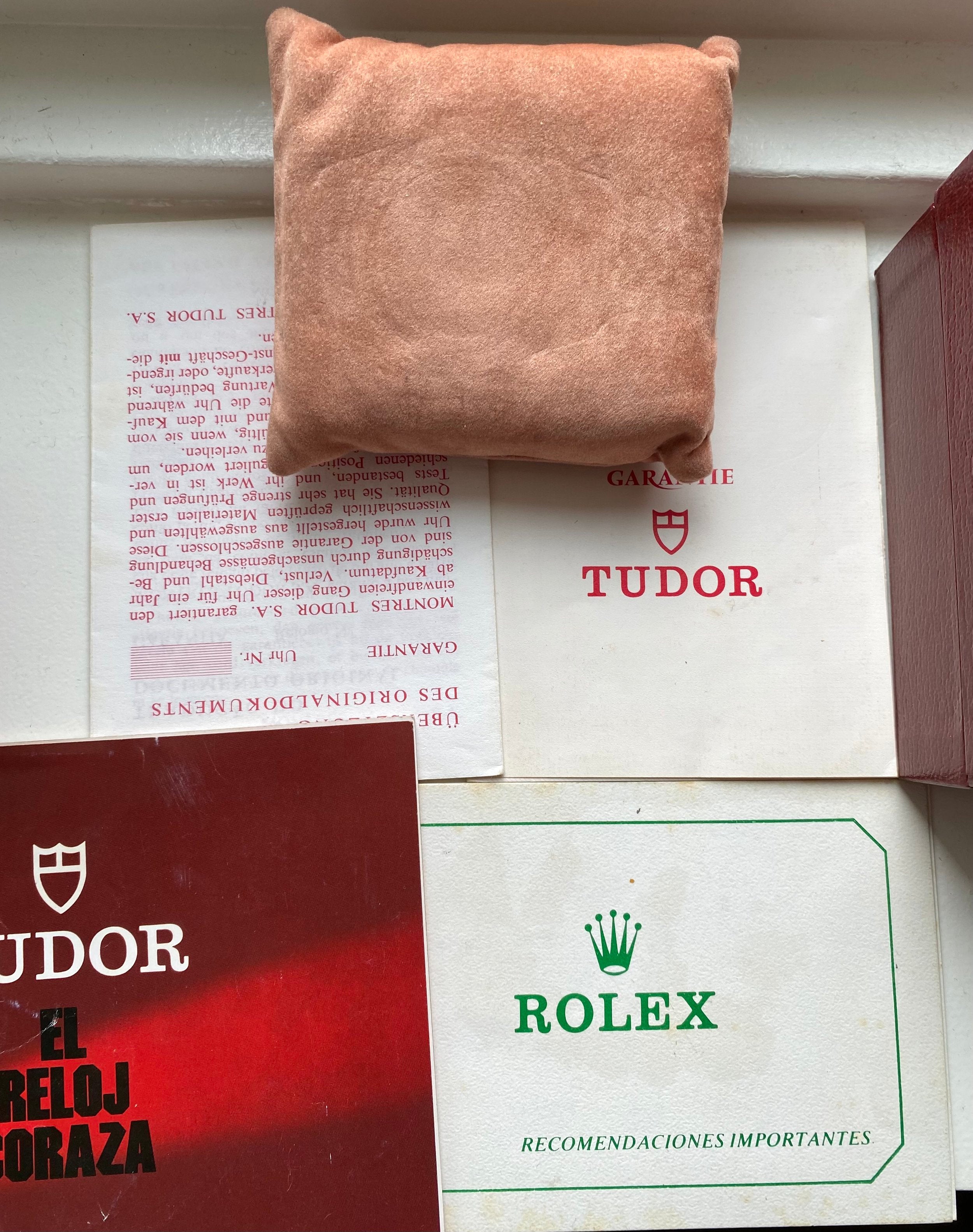 Tudor Jumbo ref. 74100 — Box and Papers