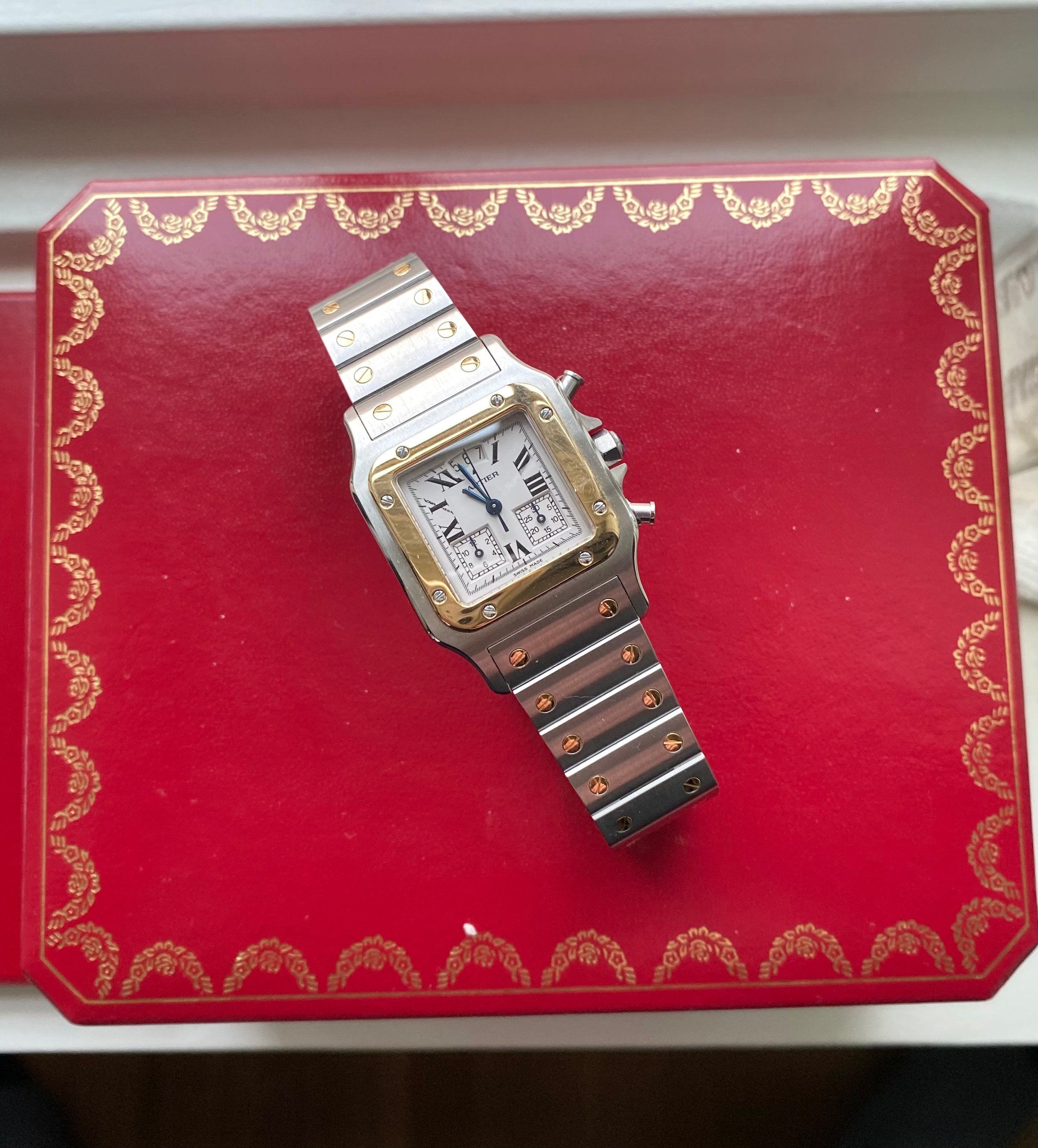 Cartier Santos Chronoflex — with Box