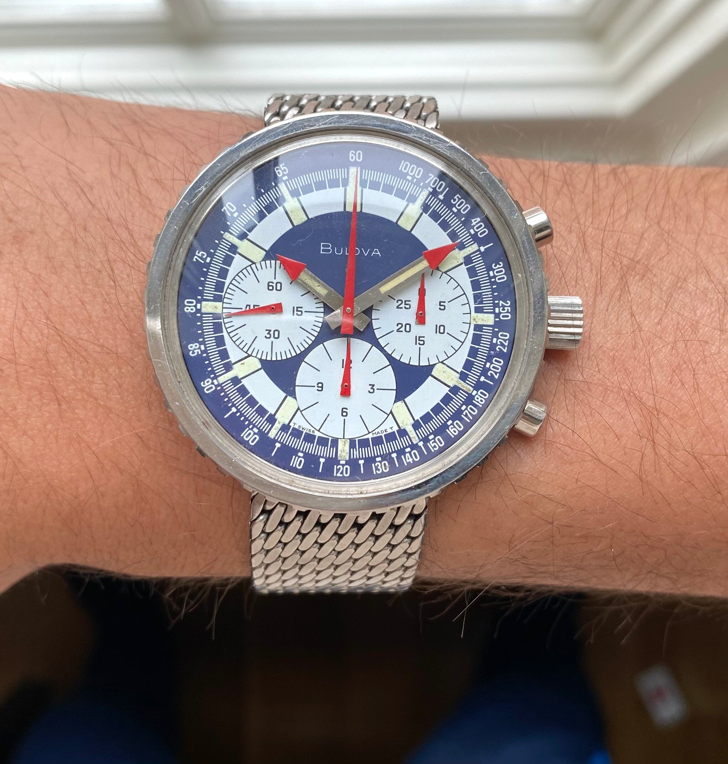 Bulova Oversized Chronograph — "Stars & Stripes"