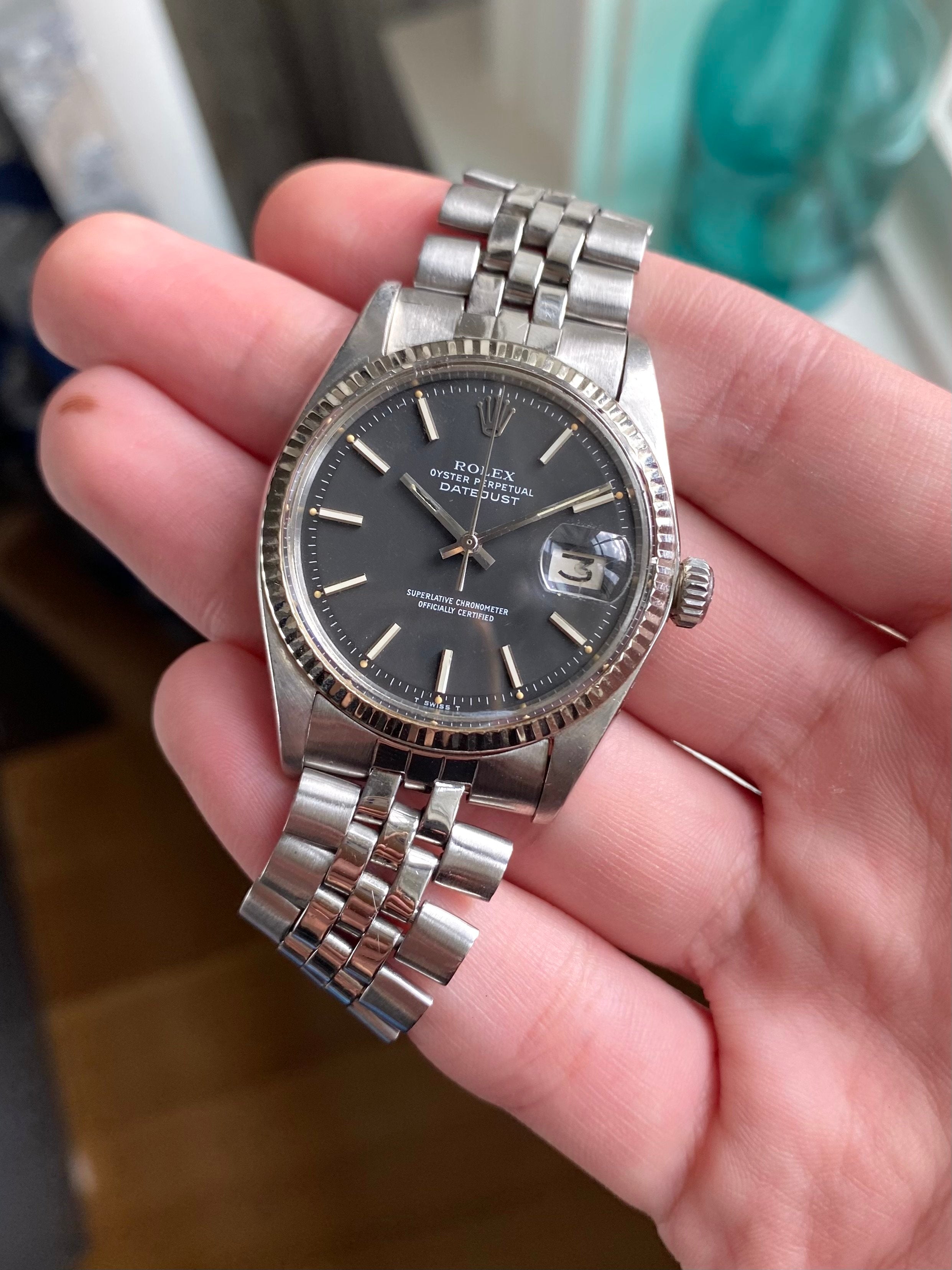 Rolex Datejust 1601 - Matte Black