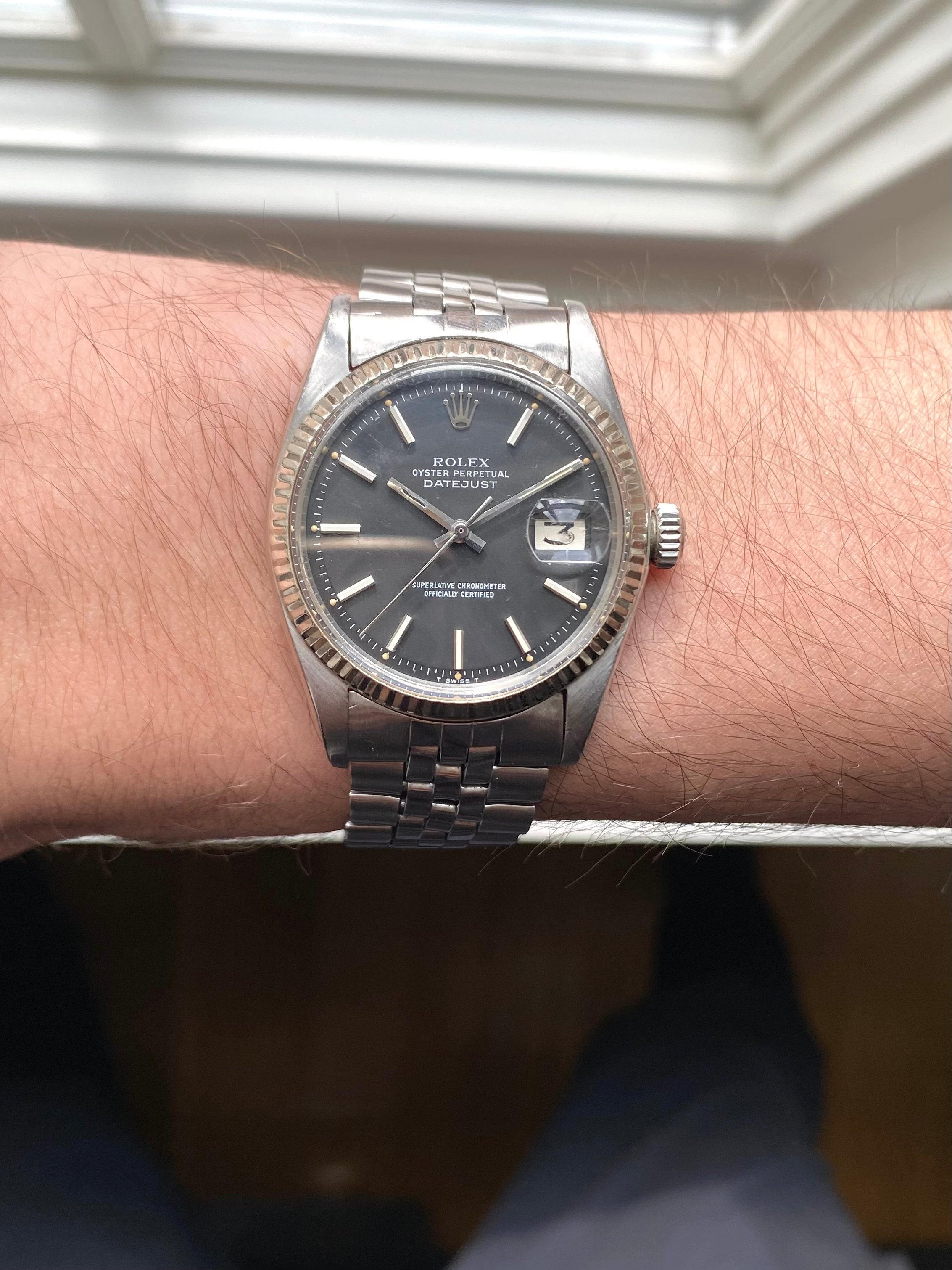 Rolex Datejust 1601 - Matte Black