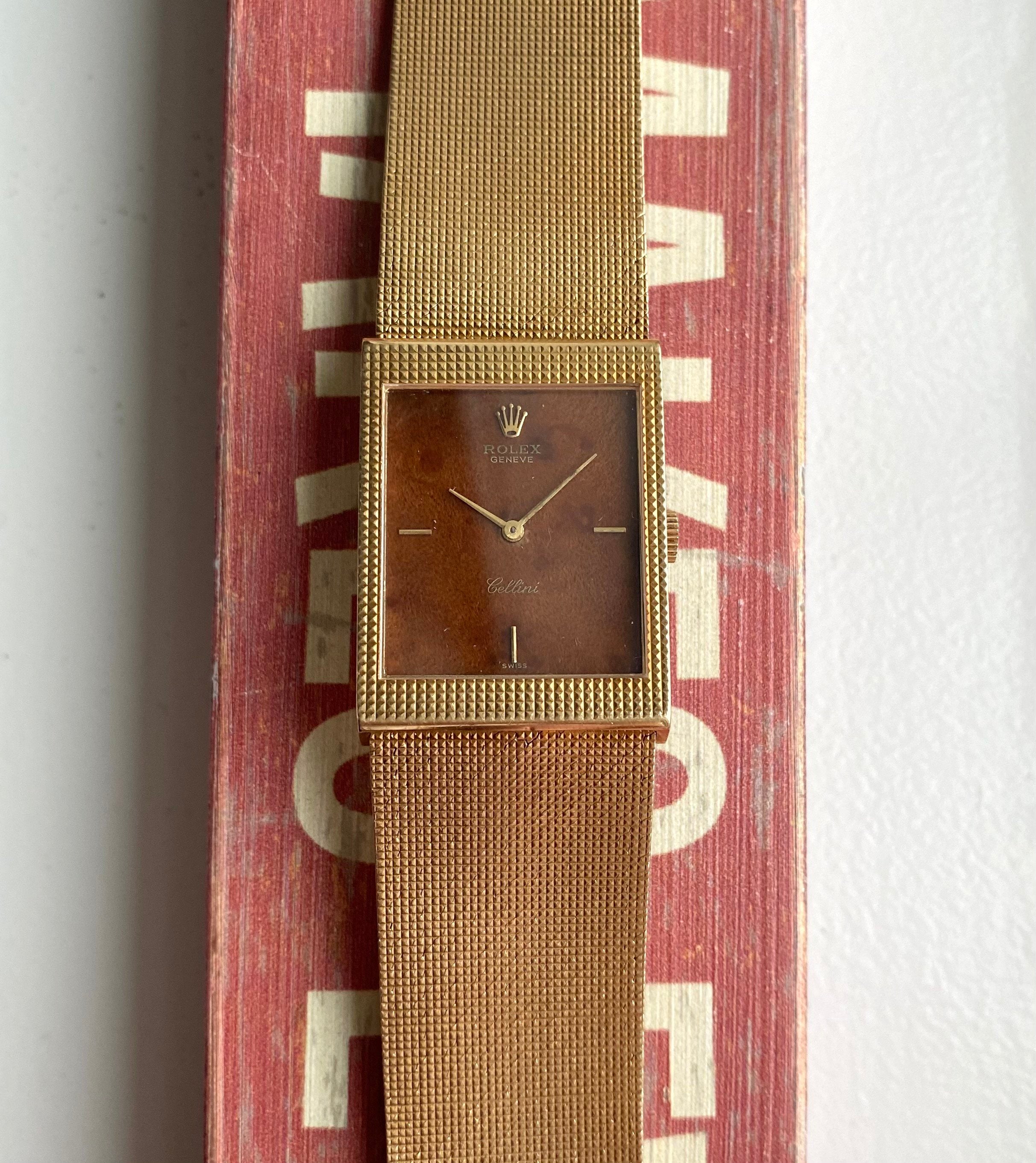 Rolex Cellini — Wood Dial