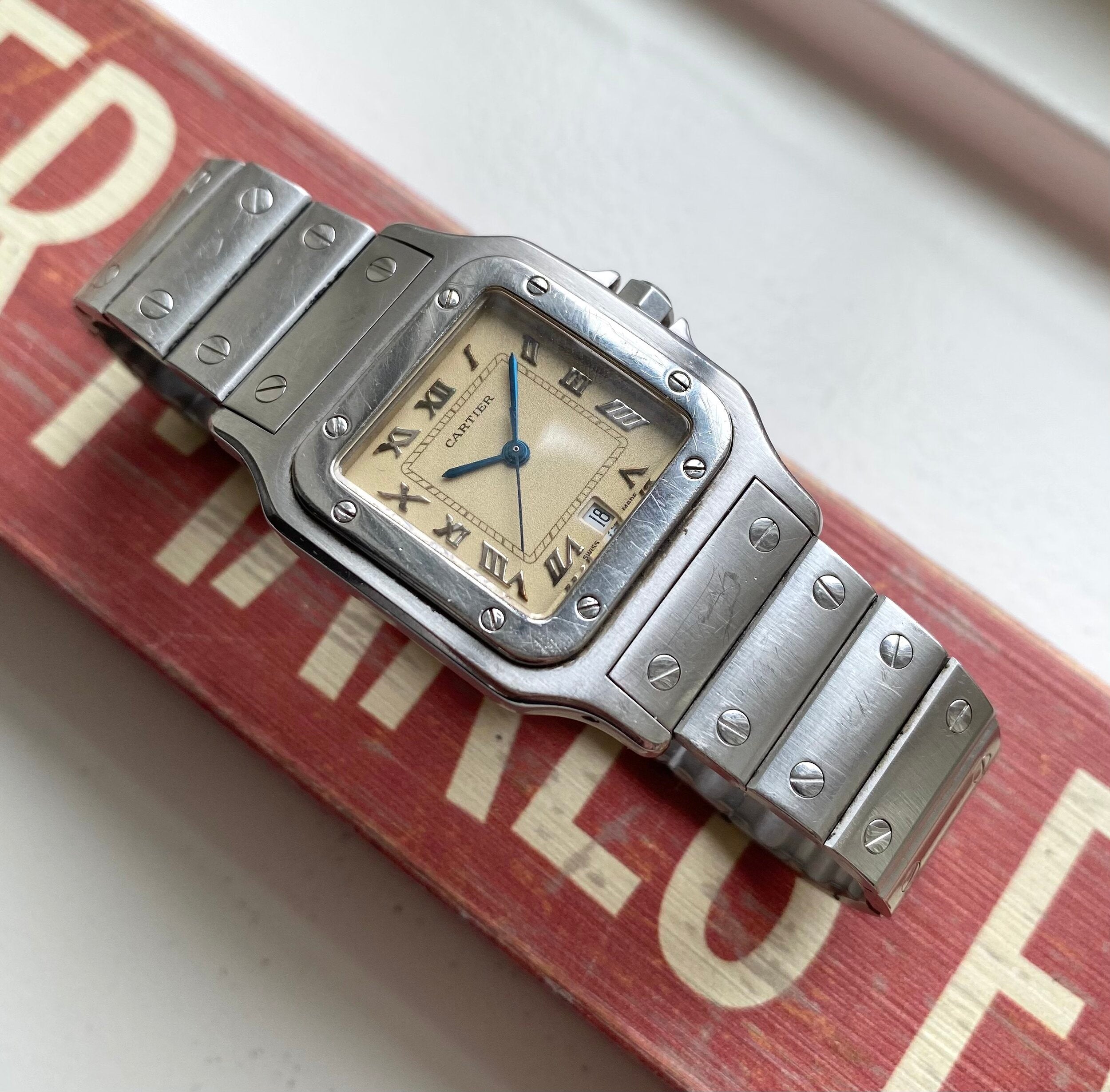 Cartier Santos Galbée — Cream Dial