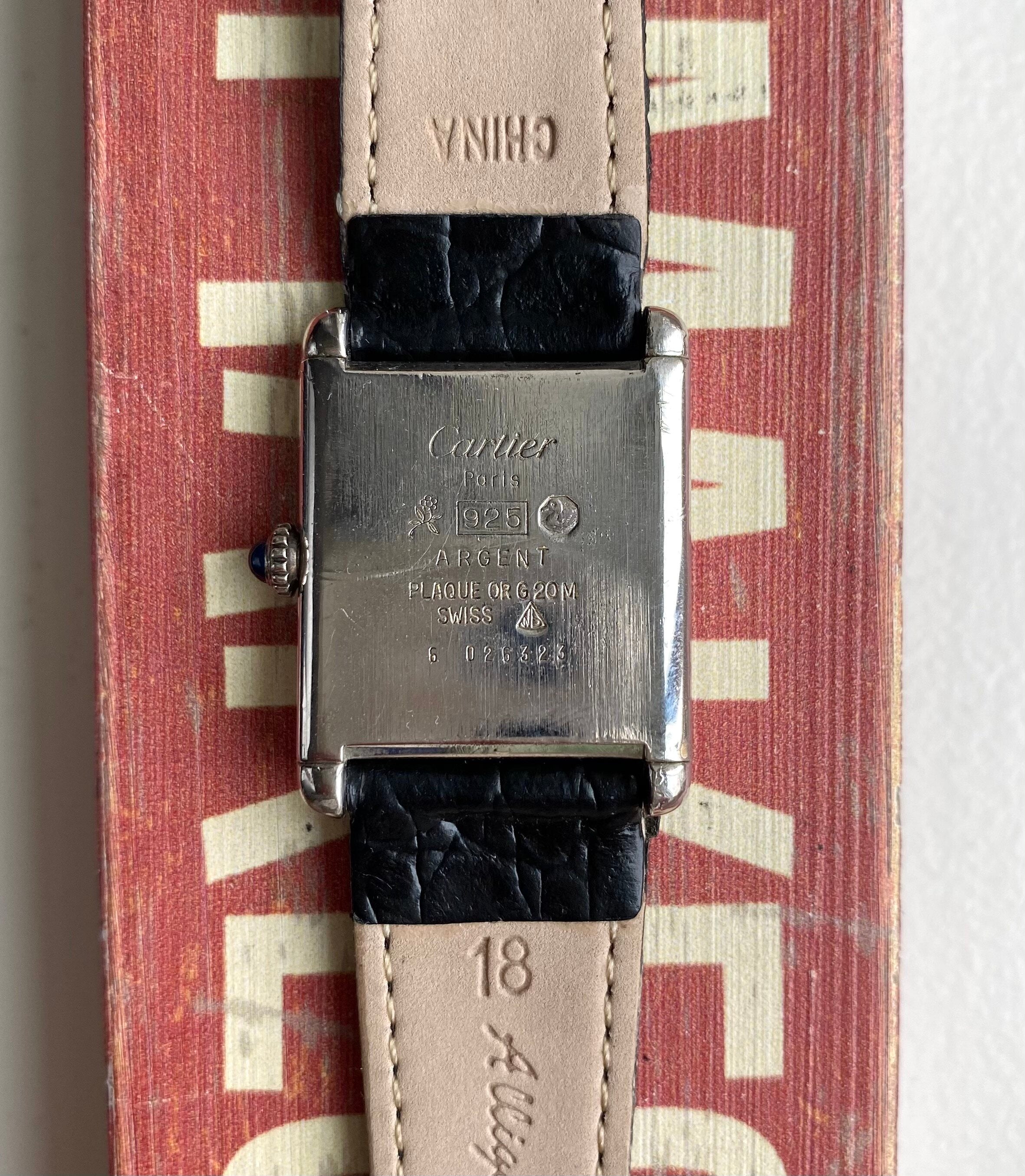 Must de Cartier Tank — Black Roman Numeral Dial