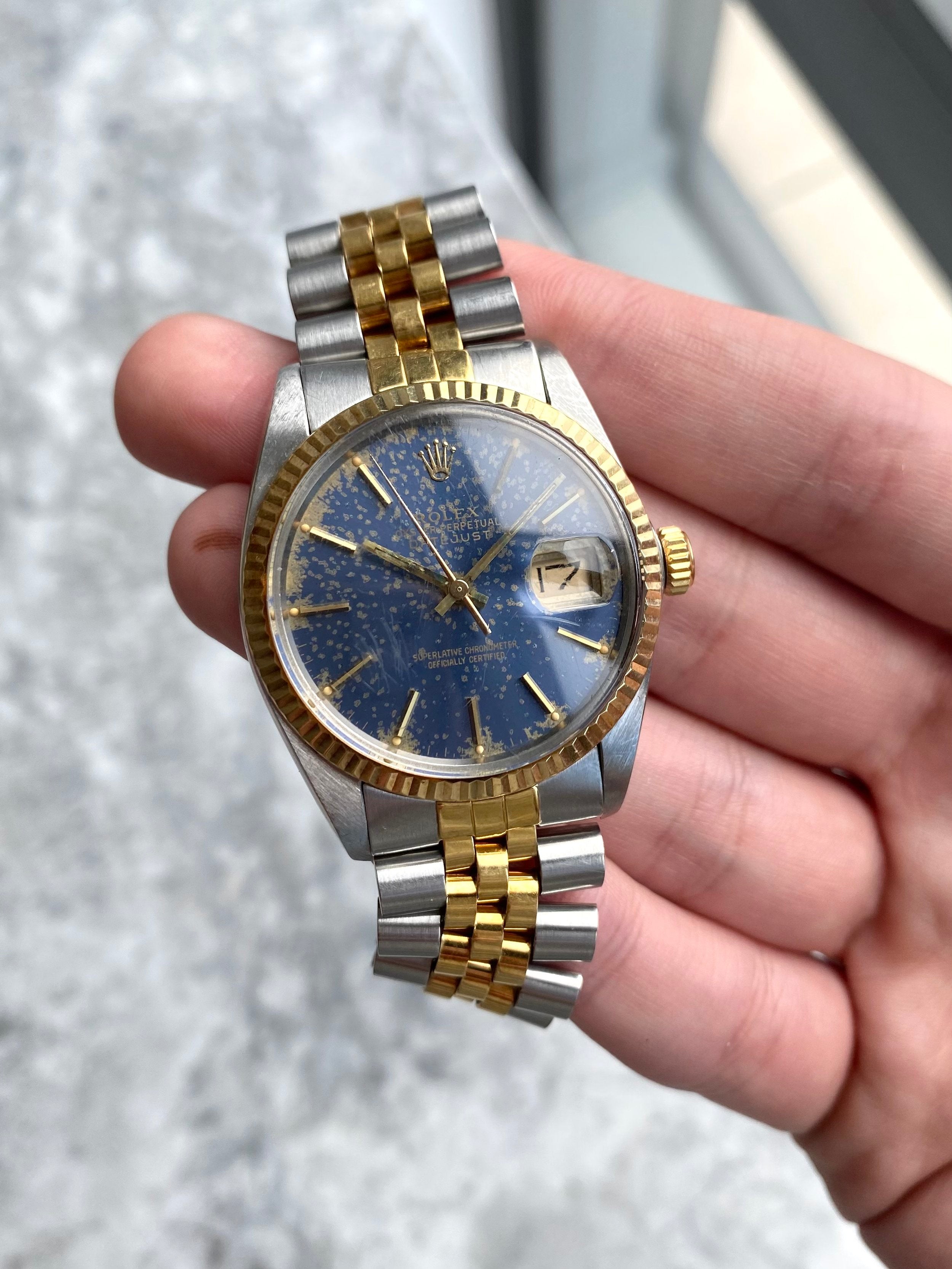 Rolex Datejust 16013 - Blue Patina.