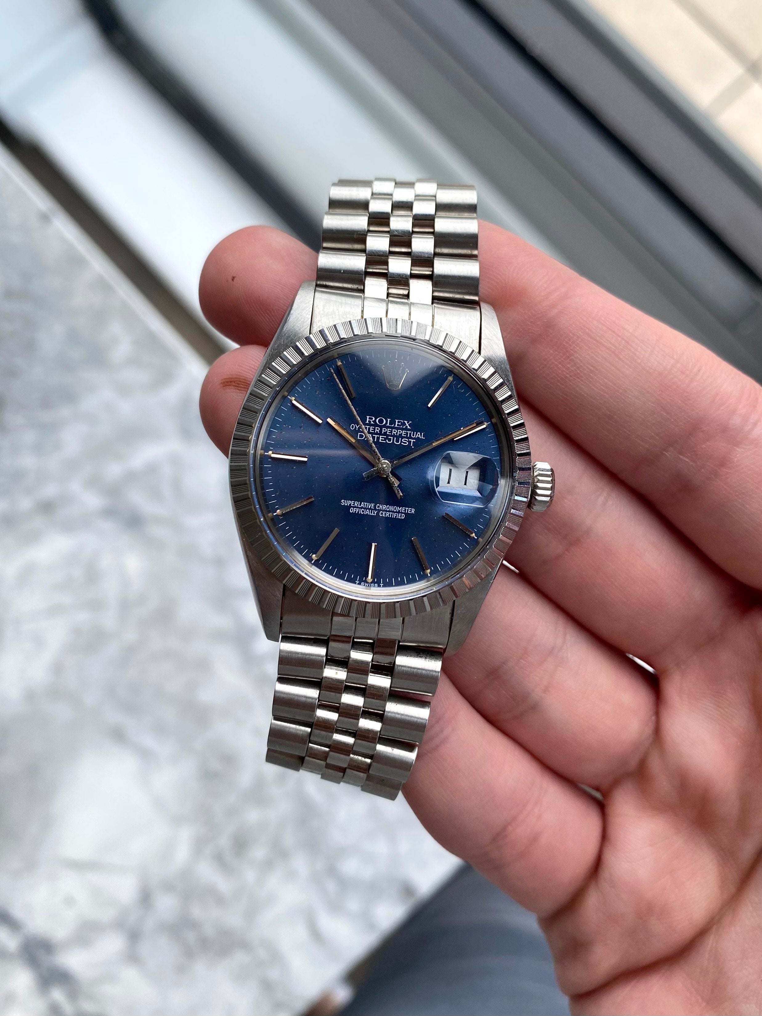 Rolex Datejust 16030 - Blue.