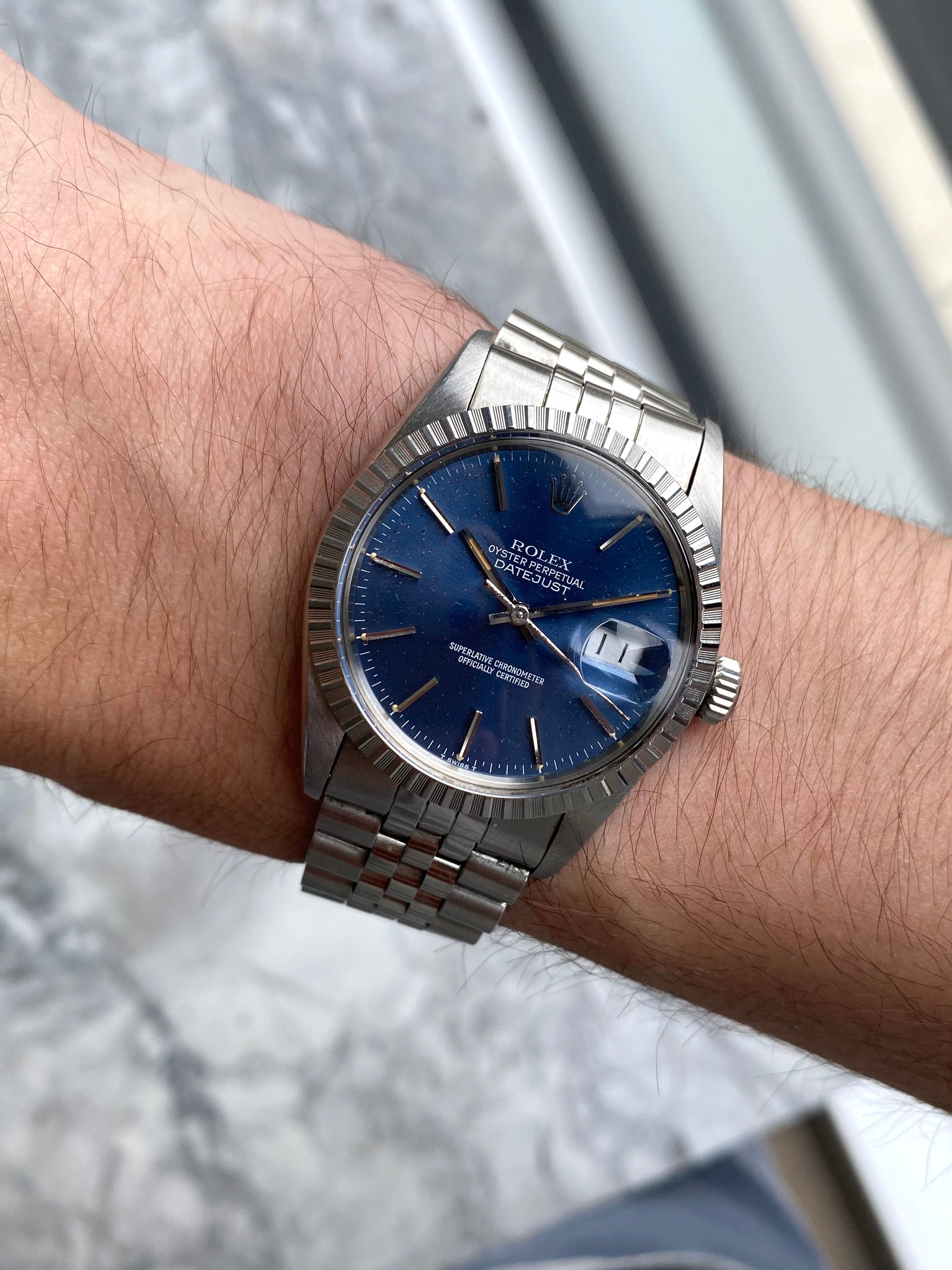 Rolex Datejust 16030 - Blue.