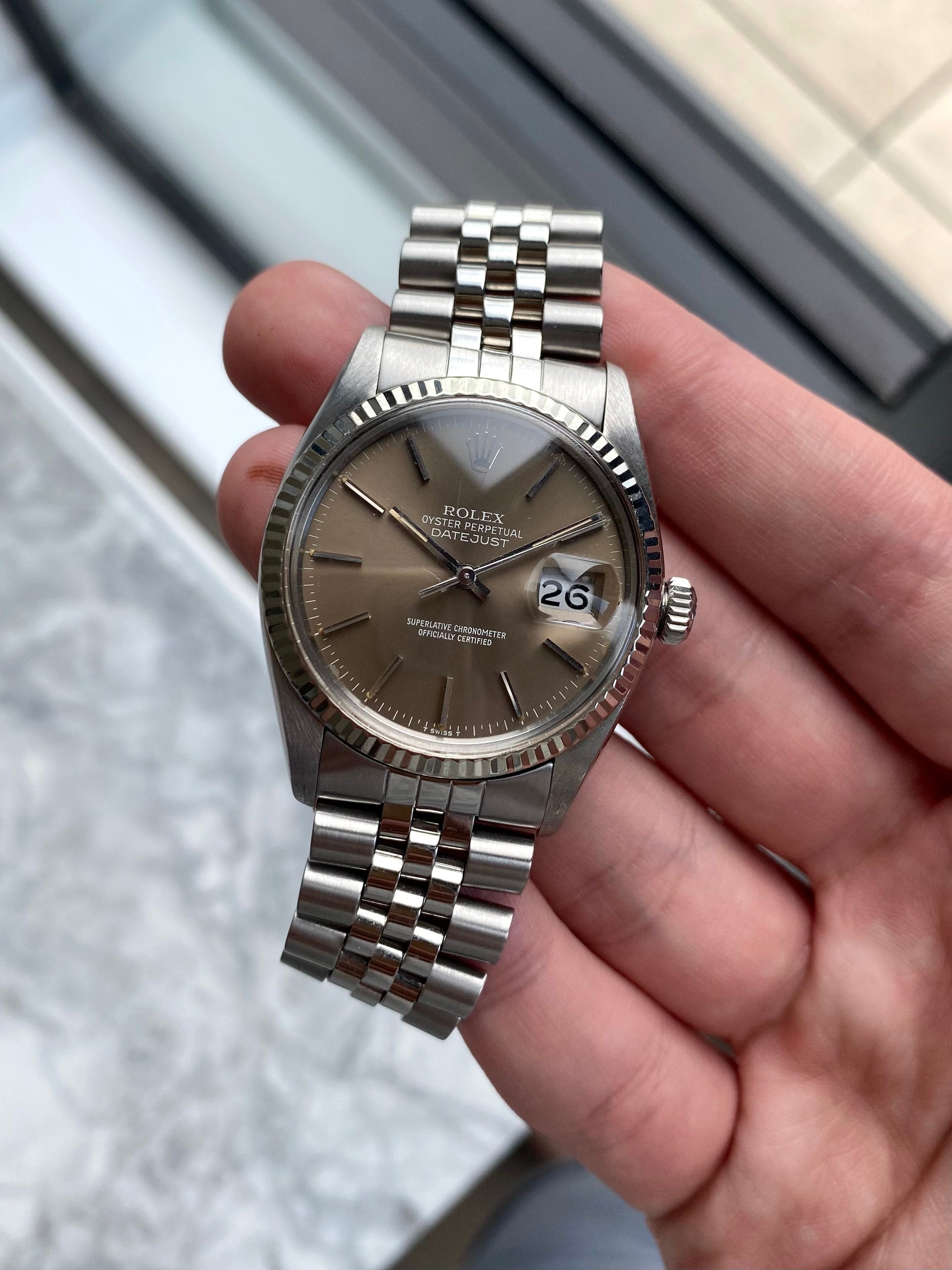 Rolex Datejust 16014 - Taupe.