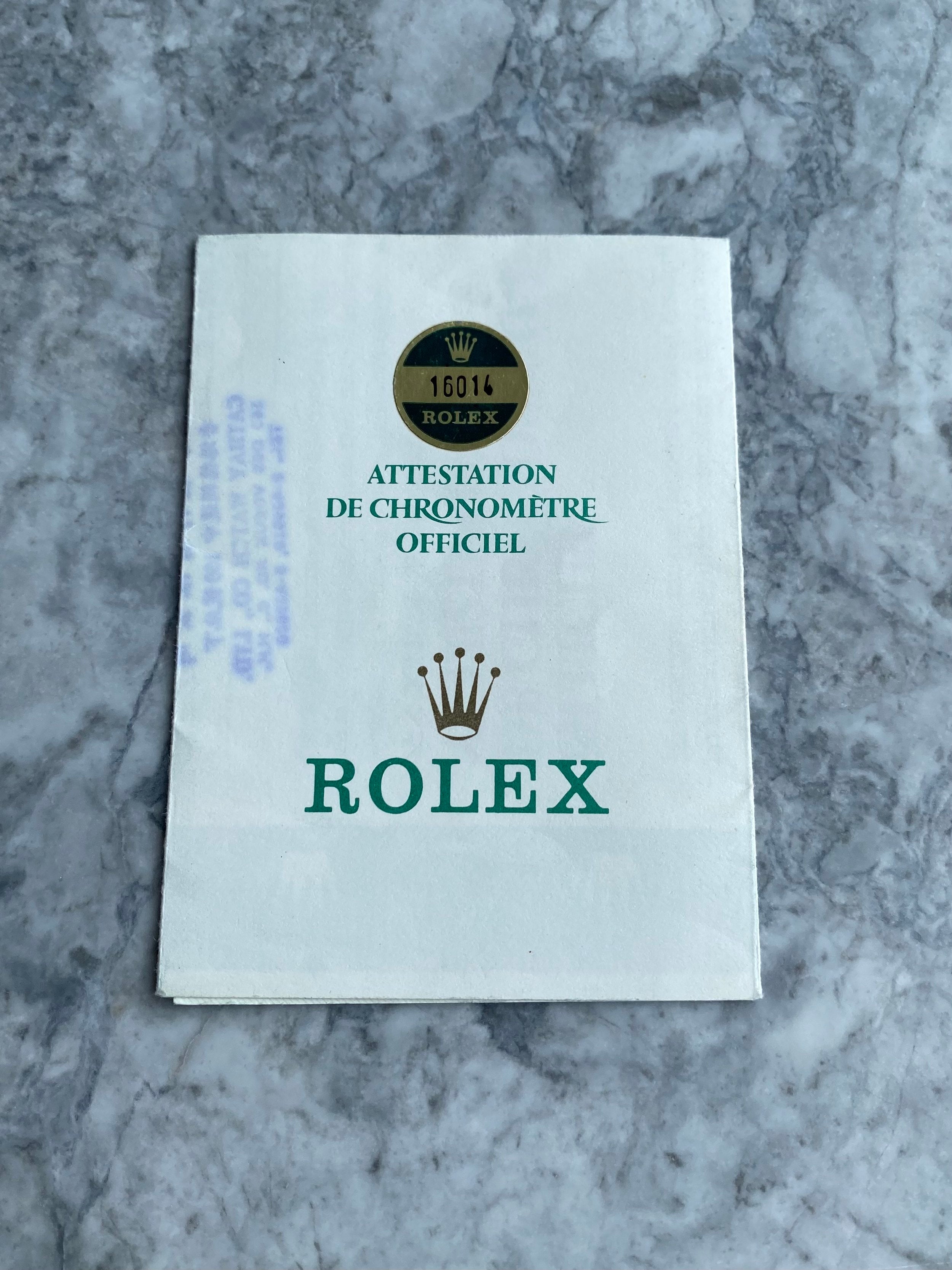 Rolex Datejust 16014 - Papers.