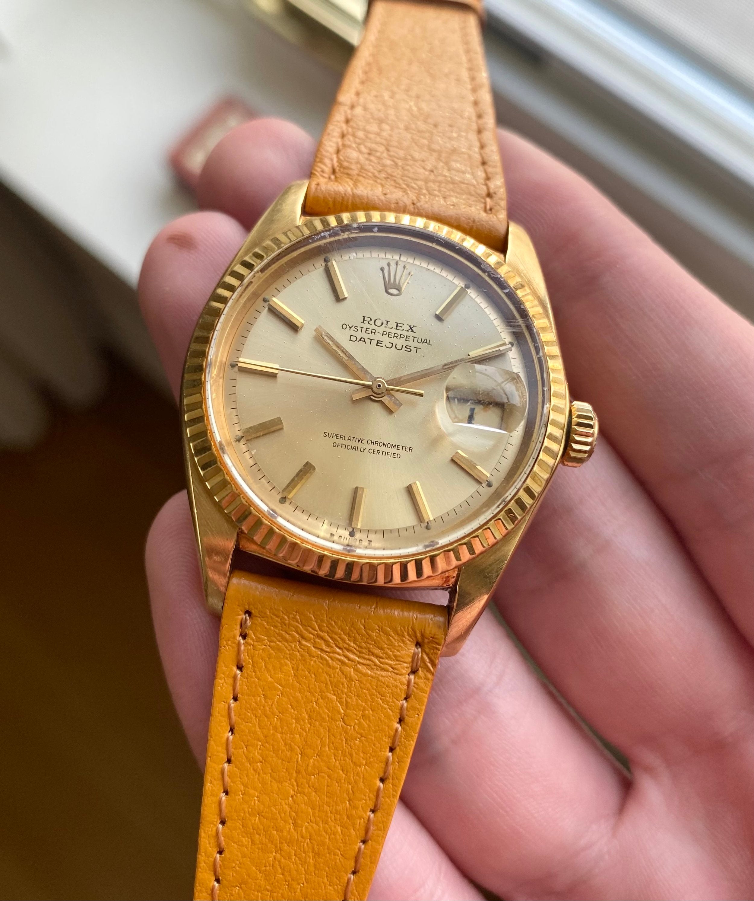 Rolex Datejust ref. 1601 — 14k Gold