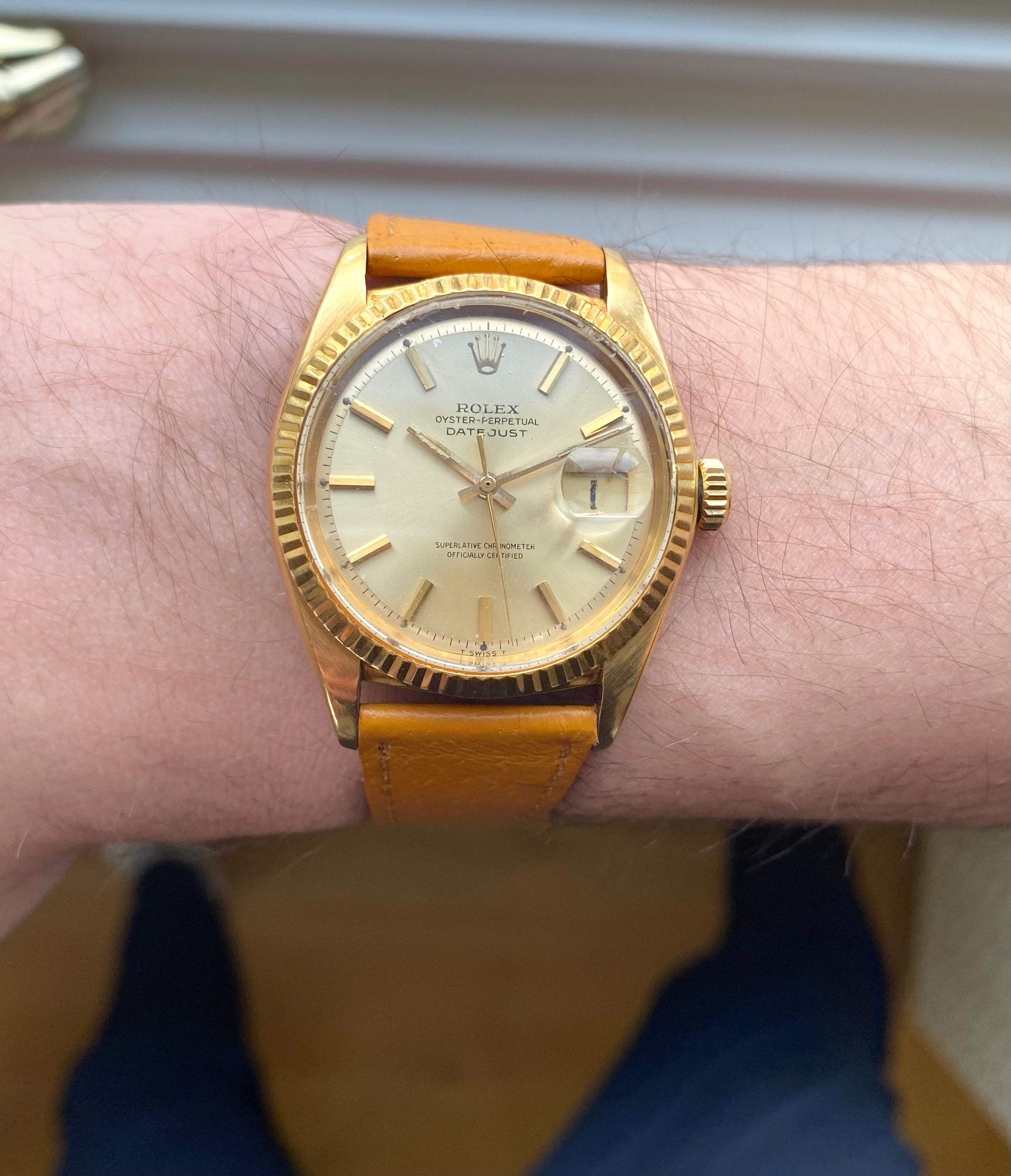 Rolex Datejust ref. 1601 — 14k Gold