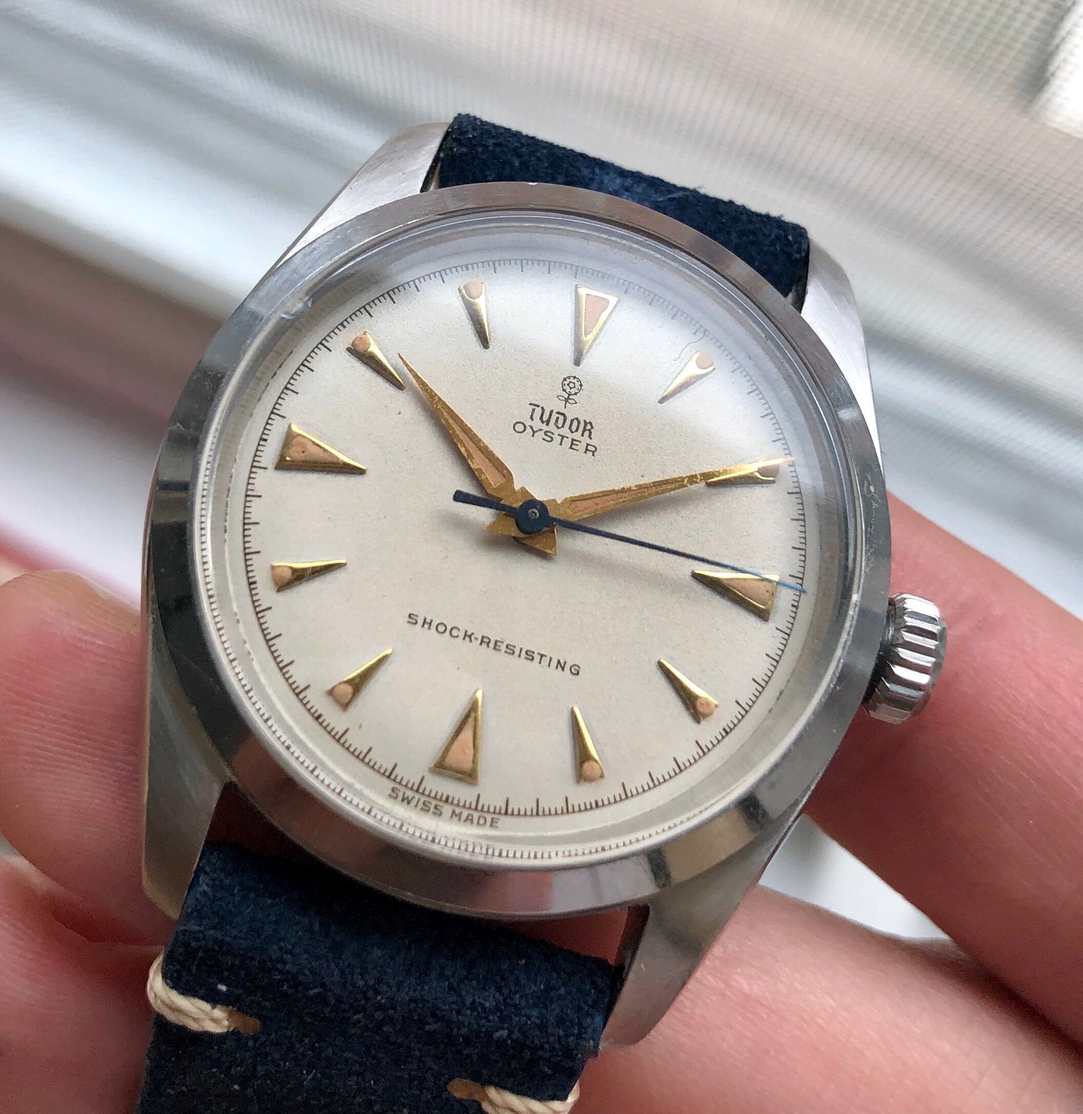 Tudor Oyster — "Rose" Dial