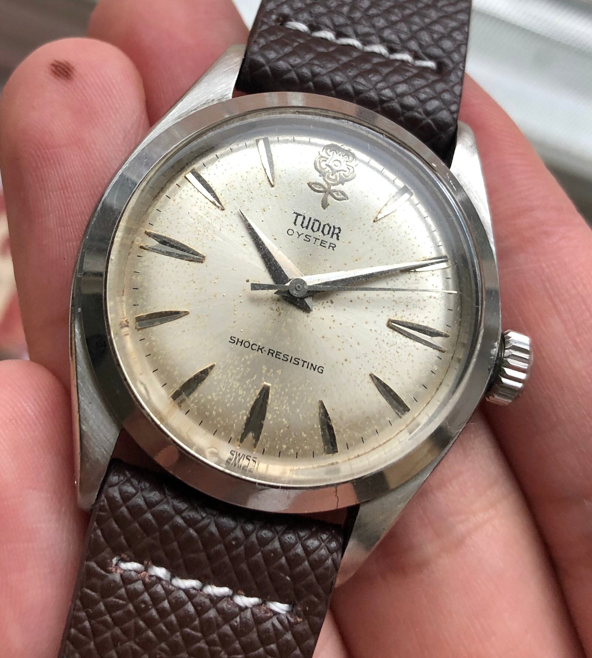 Tudor Oyster — "Big Rose" Dial