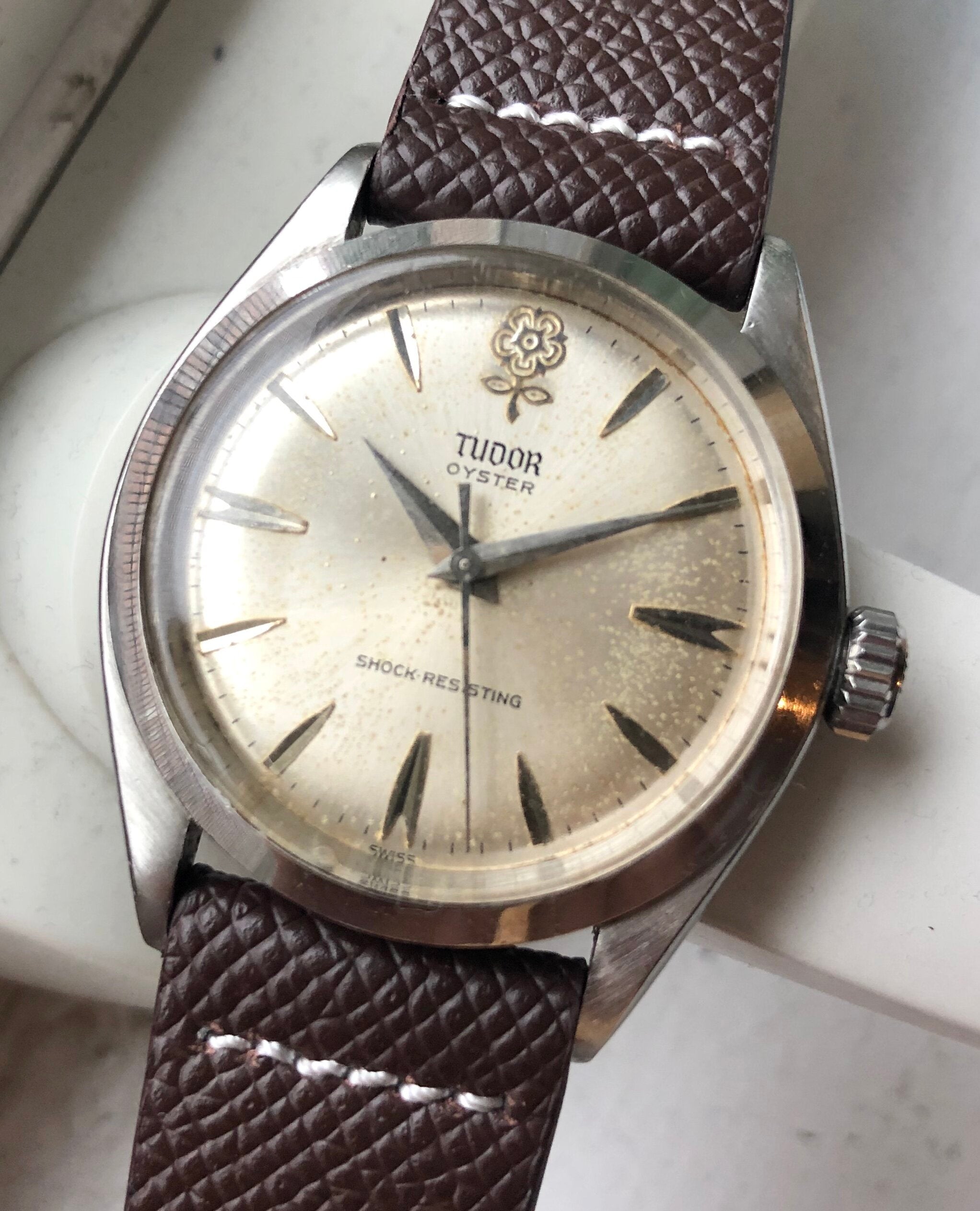 Tudor Oyster — "Big Rose" Dial