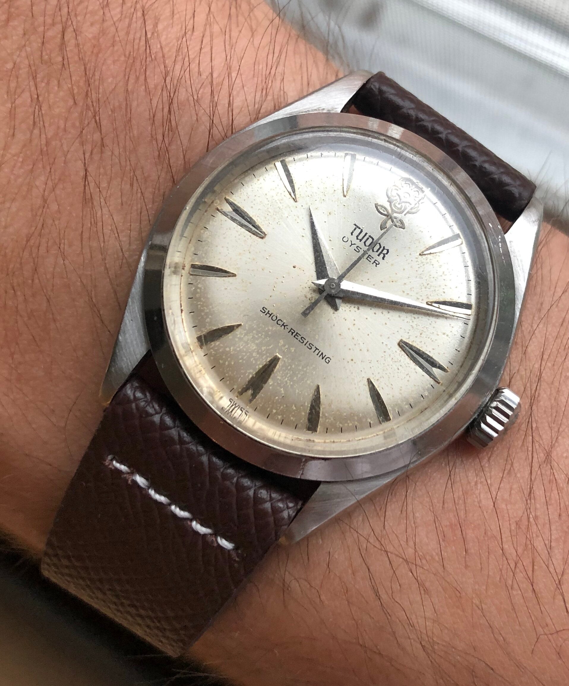 Tudor Oyster — "Big Rose" Dial