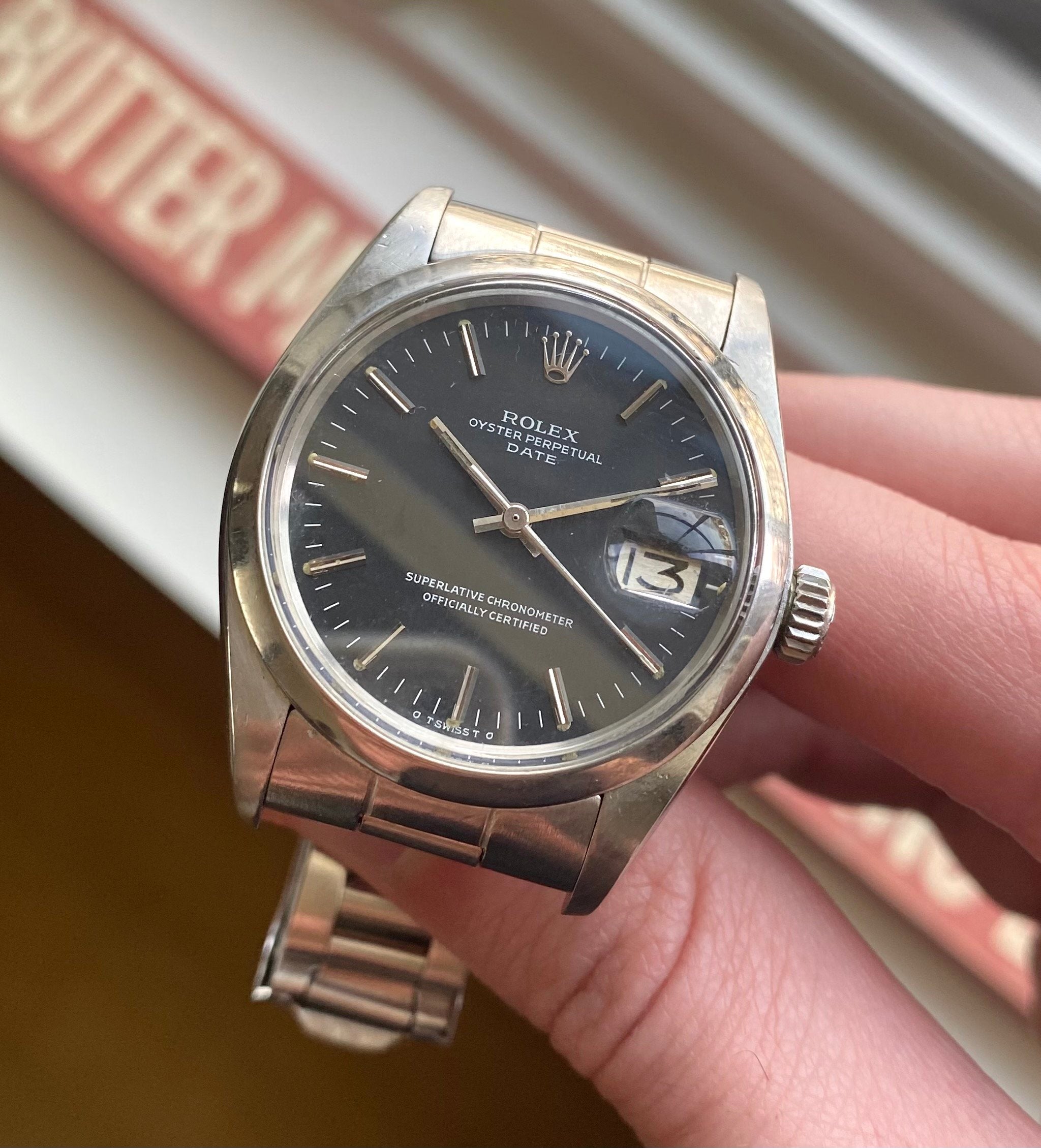 Rolex Oysterperpetual ref. 1500 — Black Sigma Dial