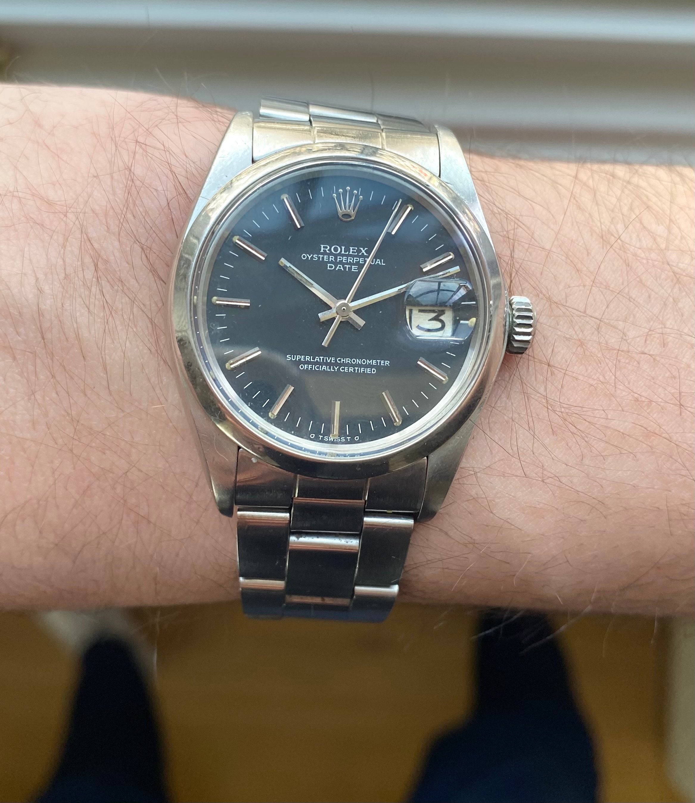 Rolex Oysterperpetual ref. 1500 — Black Sigma Dial