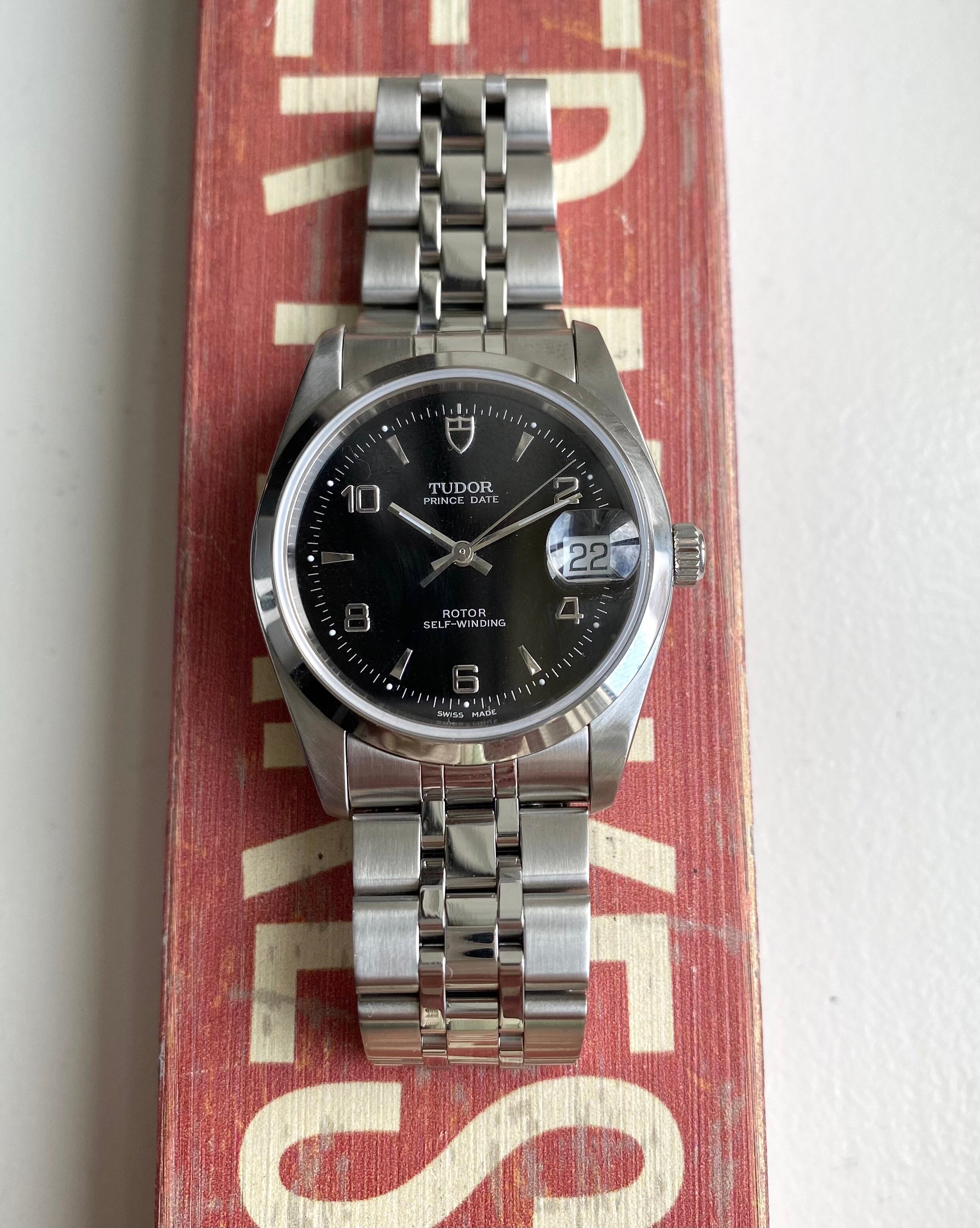 Tudor Prince Date — Black Arabic Dial with Papers