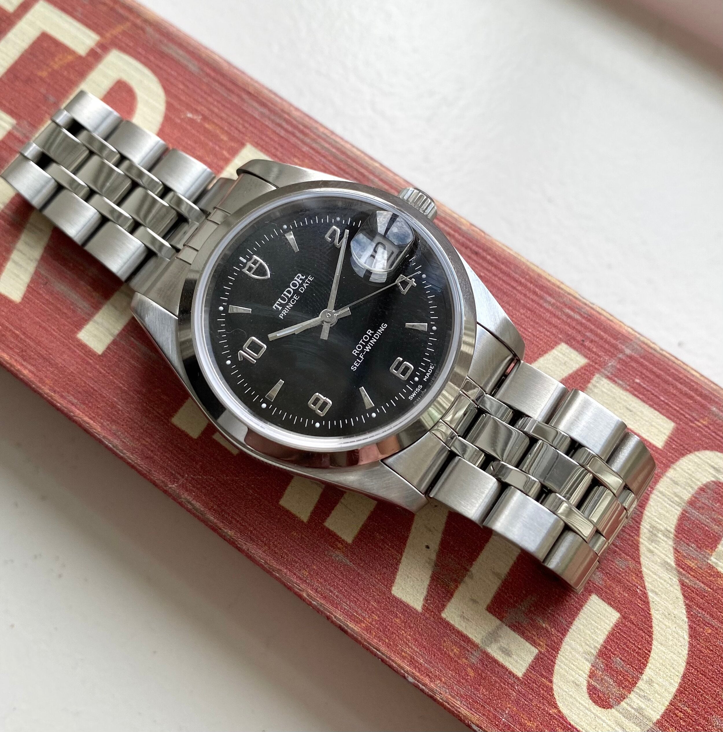 Tudor Prince Date — Black Arabic Dial with Papers