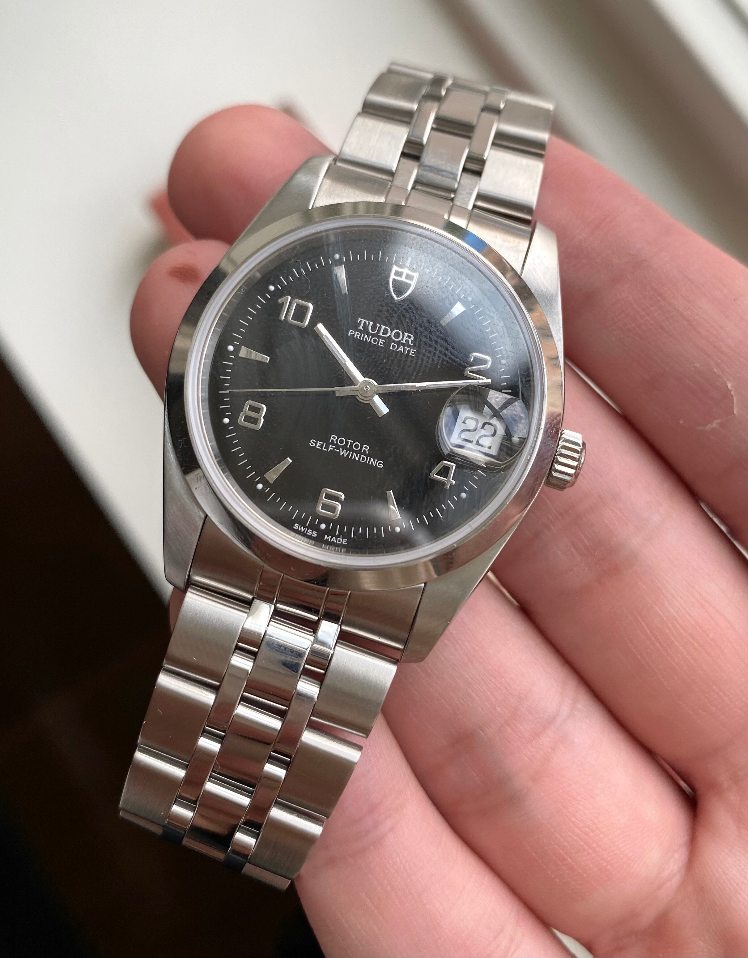 Tudor Prince Date — Black Arabic Dial with Papers