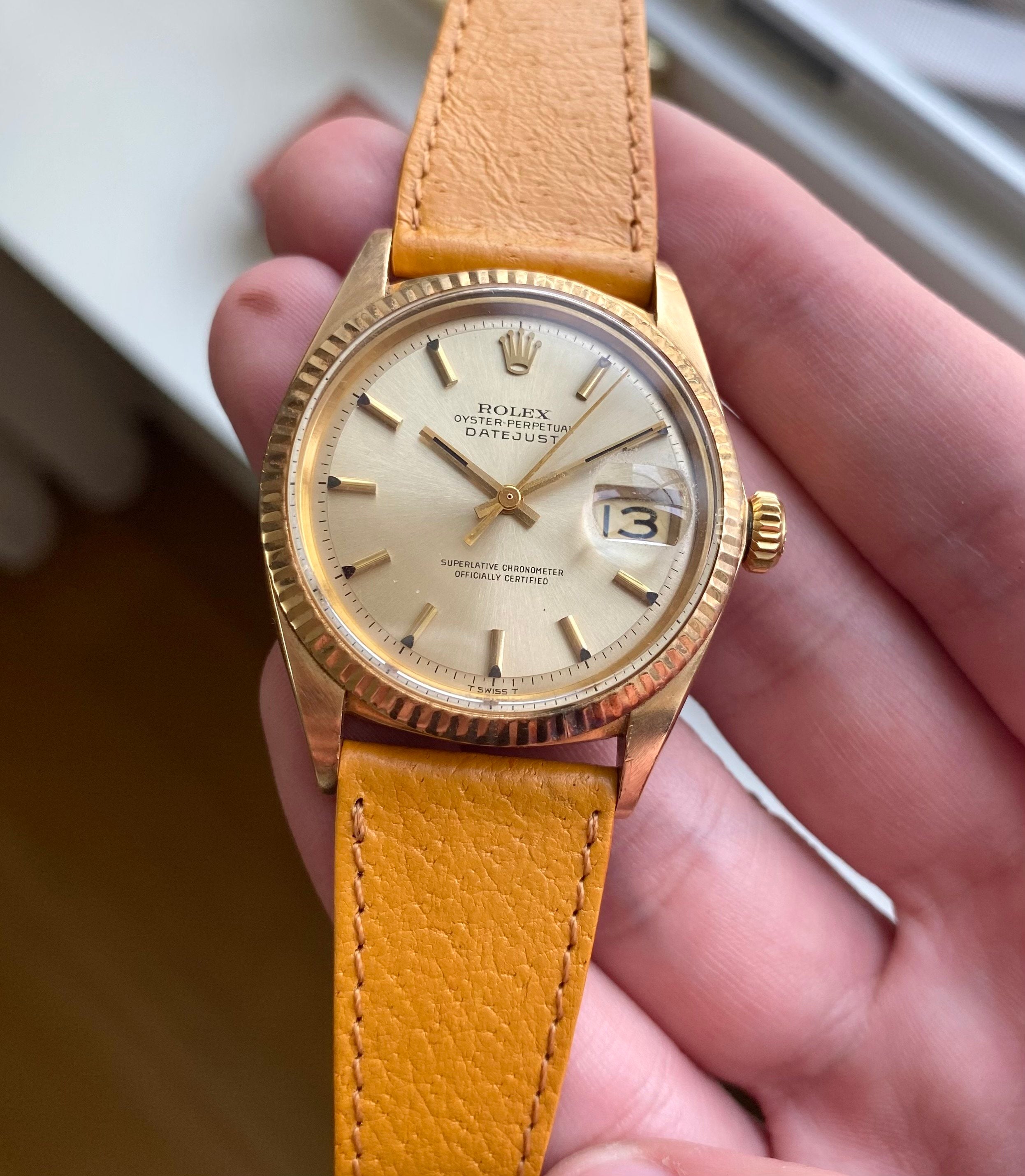 Rolex Datejust ref. 1601 — 14k Gold