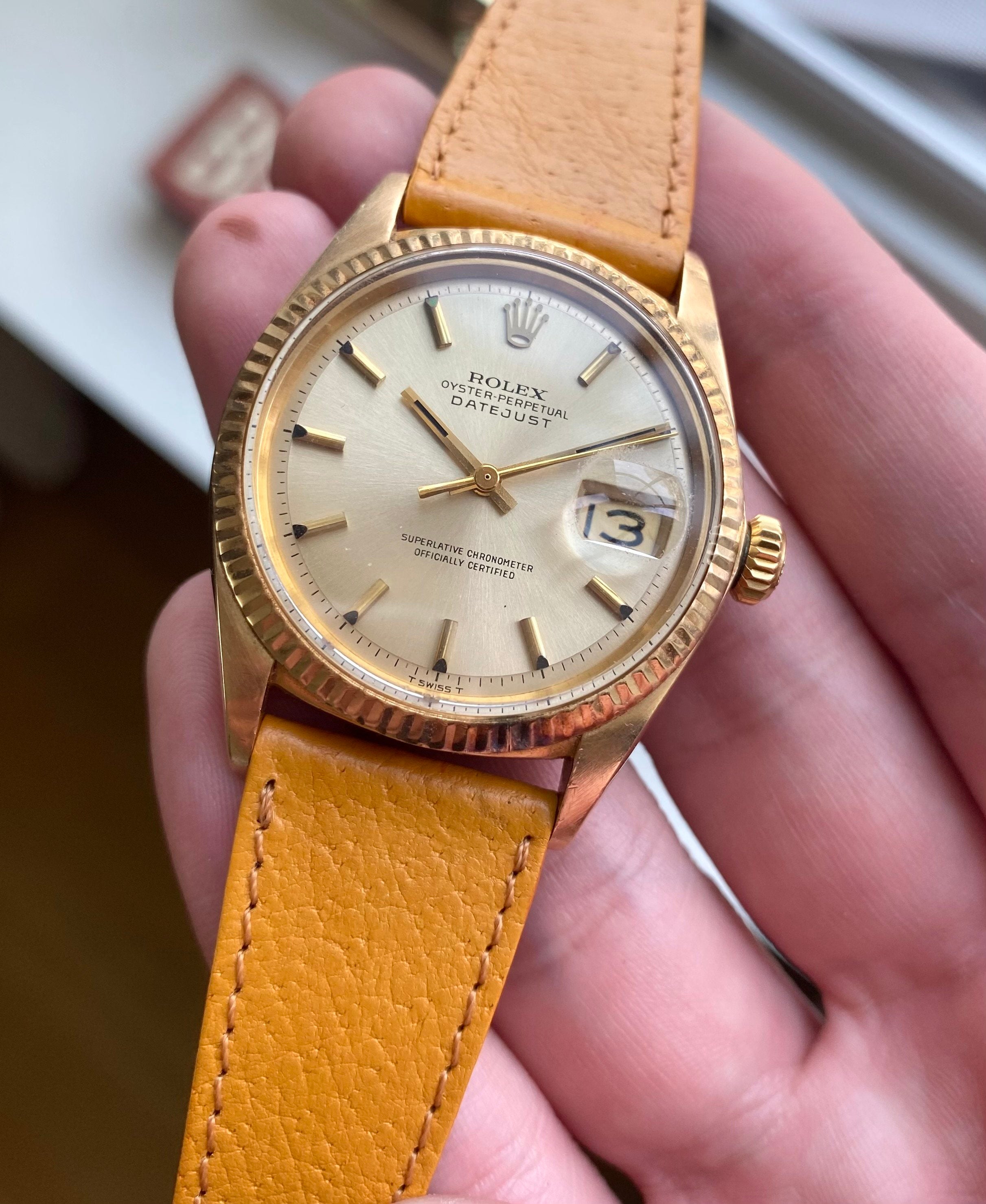 Rolex Datejust ref. 1601 — 14k Gold