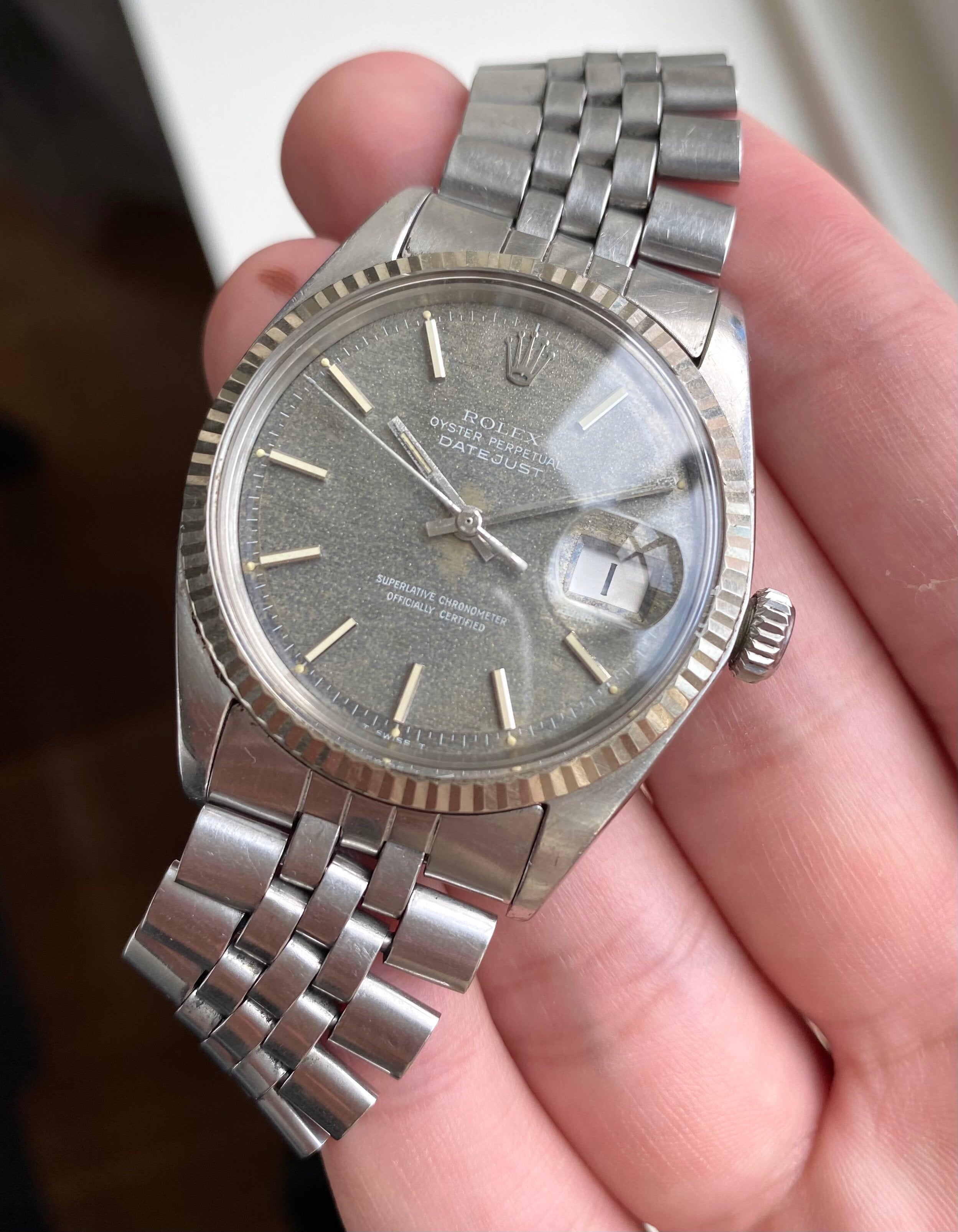 Rolex Datejust ref. 1601 — Brown Mosaic Dial